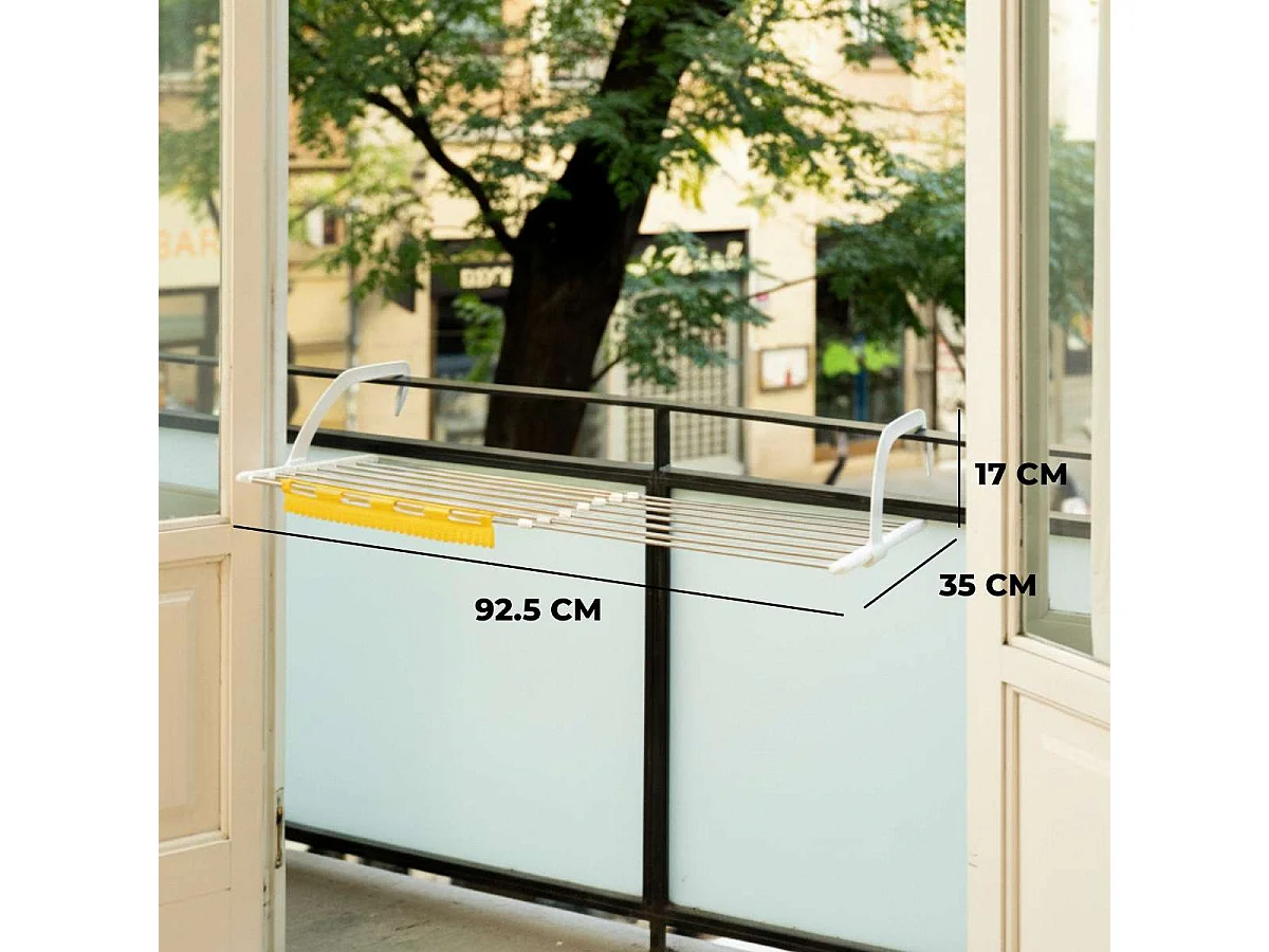 Tendedero Balcón  Aereo V9 Blanco - Newlux