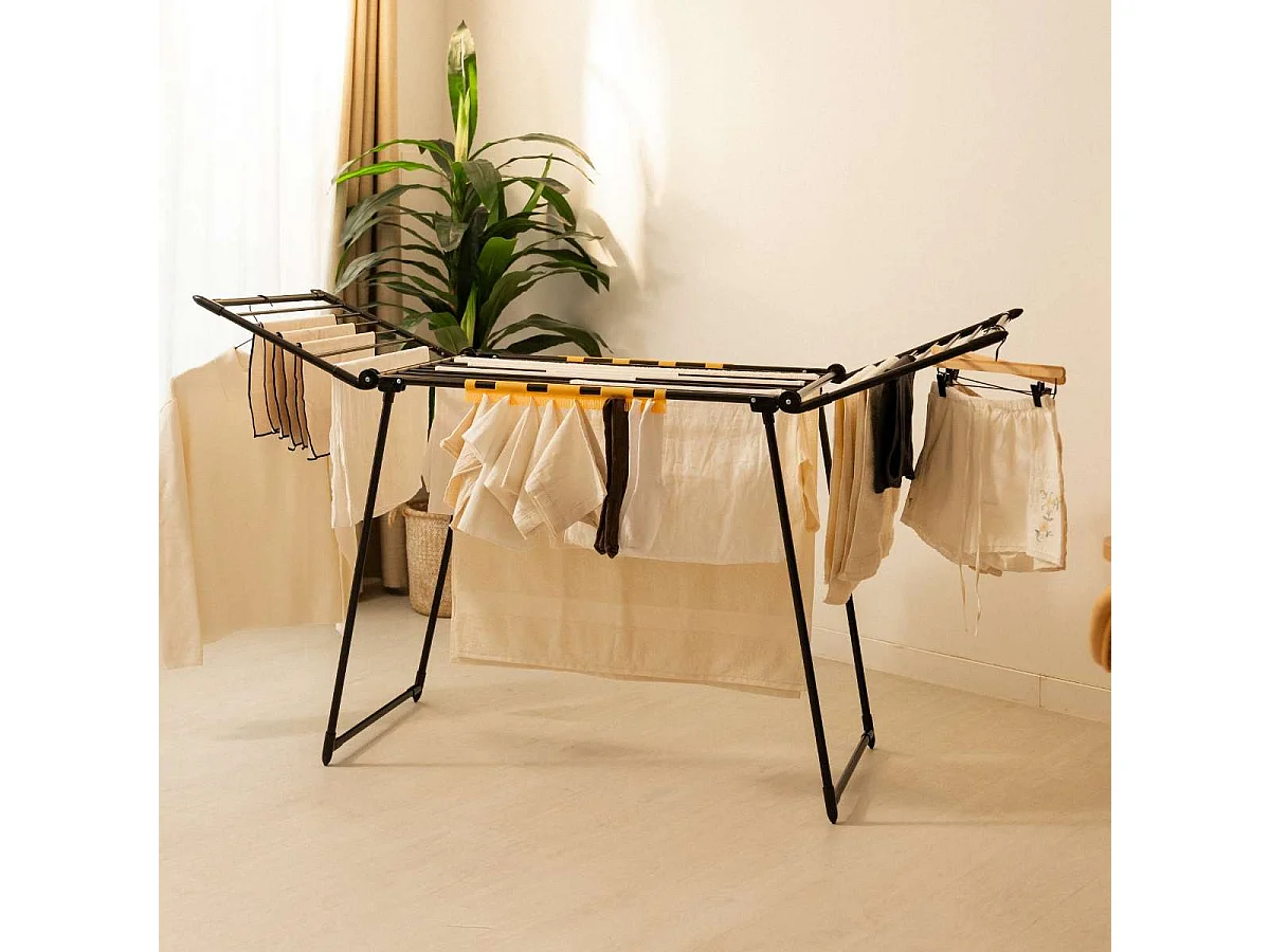 Tendedero Plegable  Bold V22 Negro - Newlux