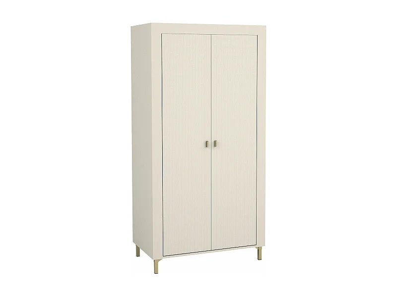 Armoire Mormavu 100, Chêne|Cachemire, 194x97x56cm, Portes d'armoire: Avec des charnières