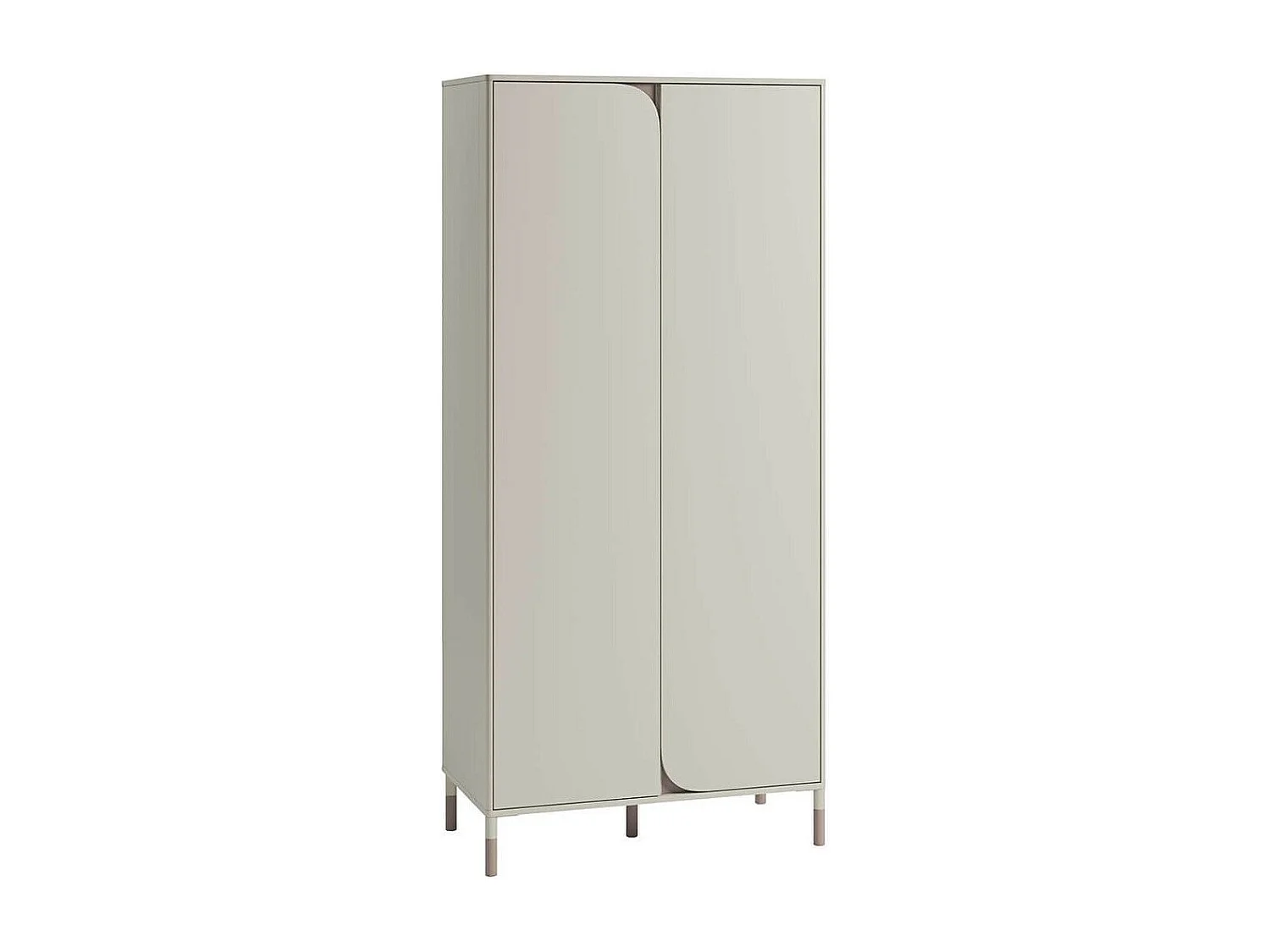 Armoire Lomsono 100, Beige, 201x92x50cm, Portes d'armoire: Avec des charnières