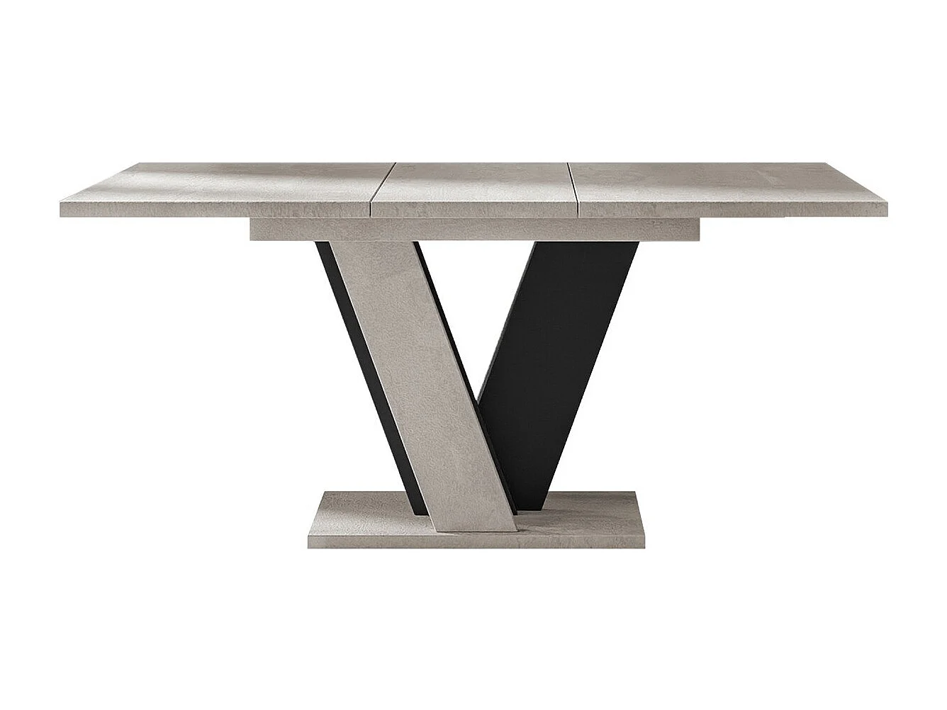 Table Goodyear 125, Noir|Gris, 75x90x120cm, Disponible, Stratifié
