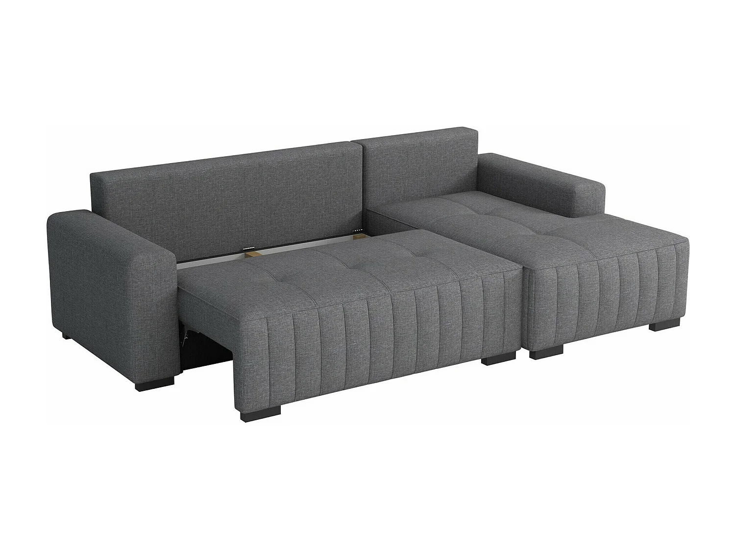 Canapé d'angle Columbus 154, Brun clair, Disponible, 240x140x85cm