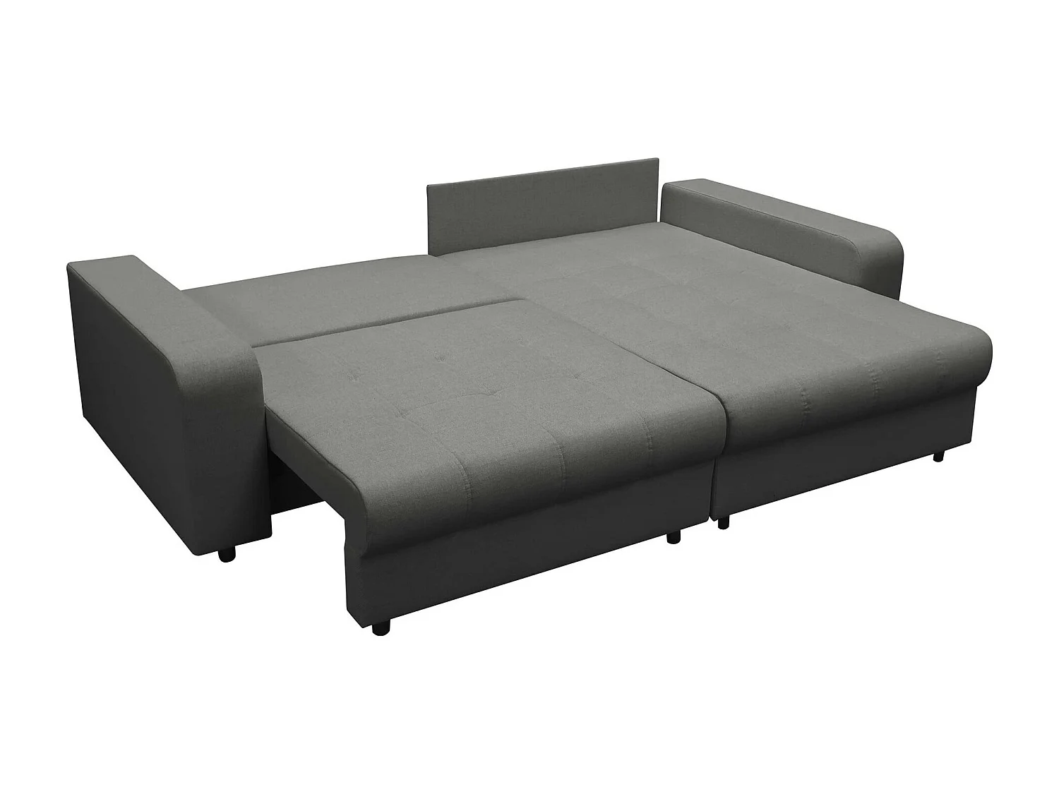 Canapé d'angle Sanford 102, Gris, Disponible, 250x166x94cm
