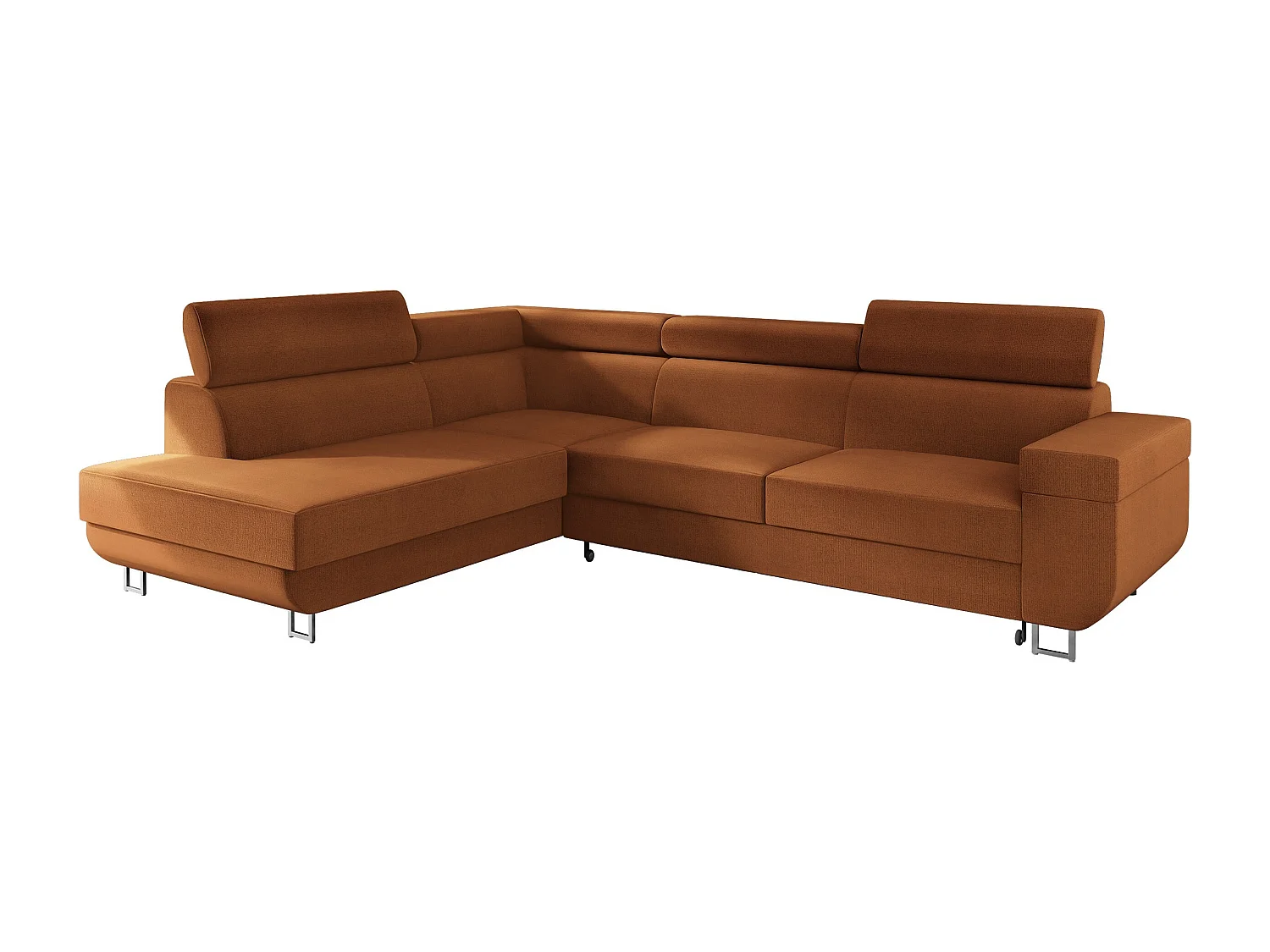 Canapé d'angle Comfivo Liberta, Orange, Disponible, 253x188x71cm