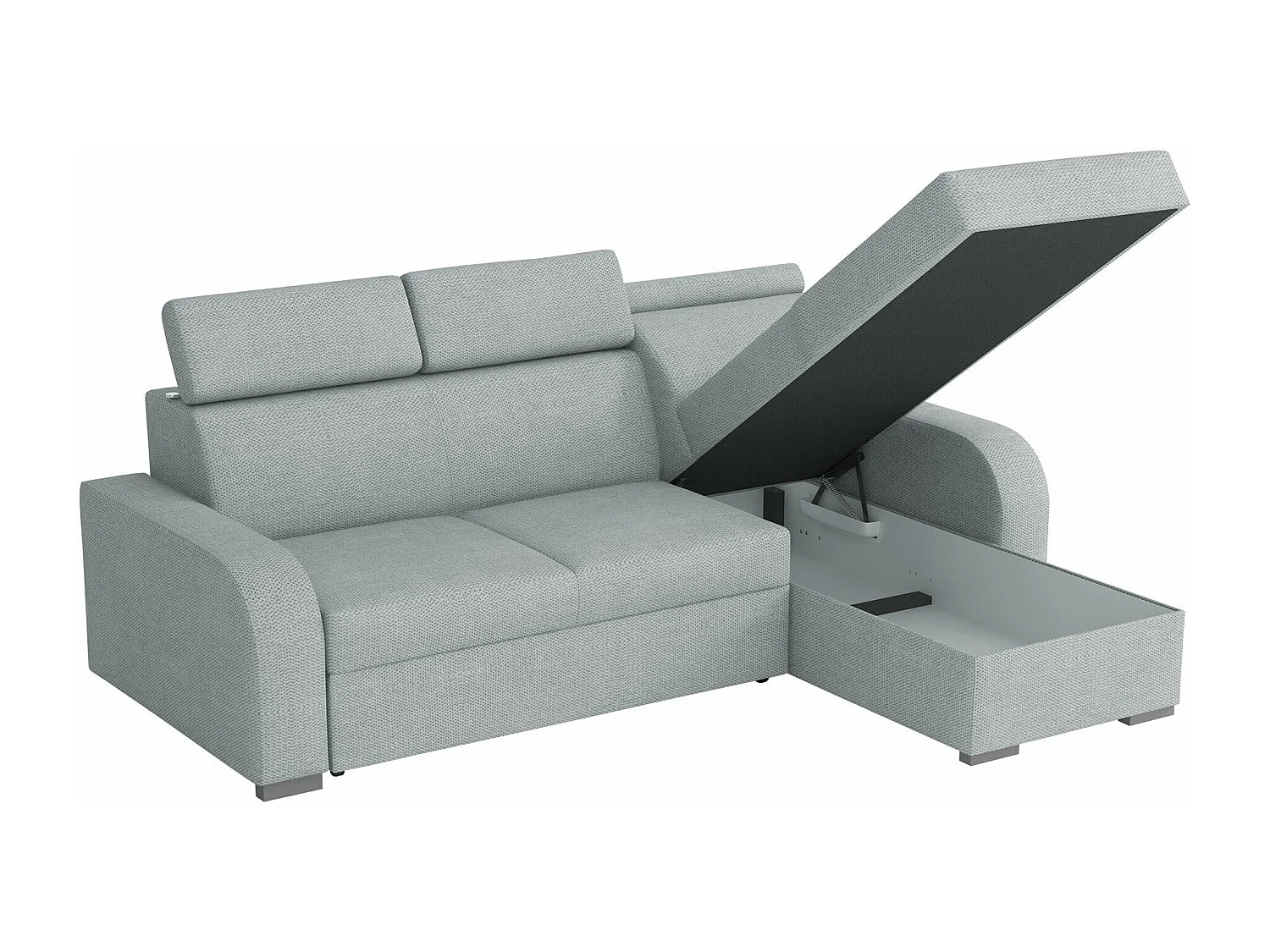 Canapé d'angle Etrcala 100, Jaune, Disponible, 235x170x85cm