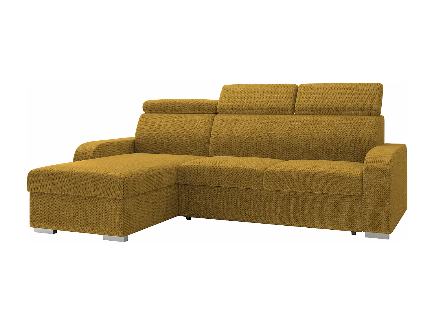 Canapé d'angle Etrcala 100, Jaune, Disponible, 235x170x85cm