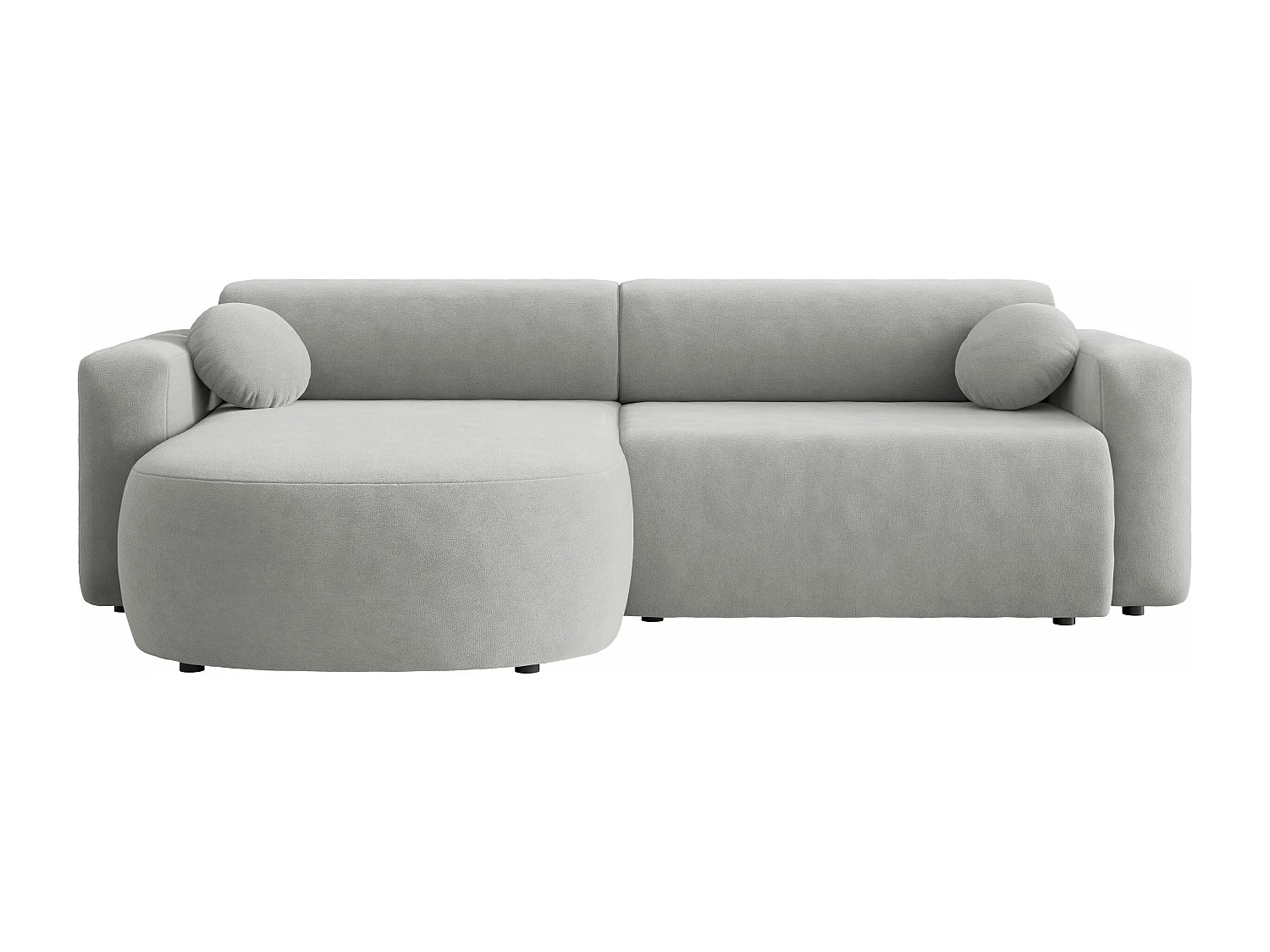 Canapé d'angle Comfivo 413, Gris, Disponible, 252x150x70cm