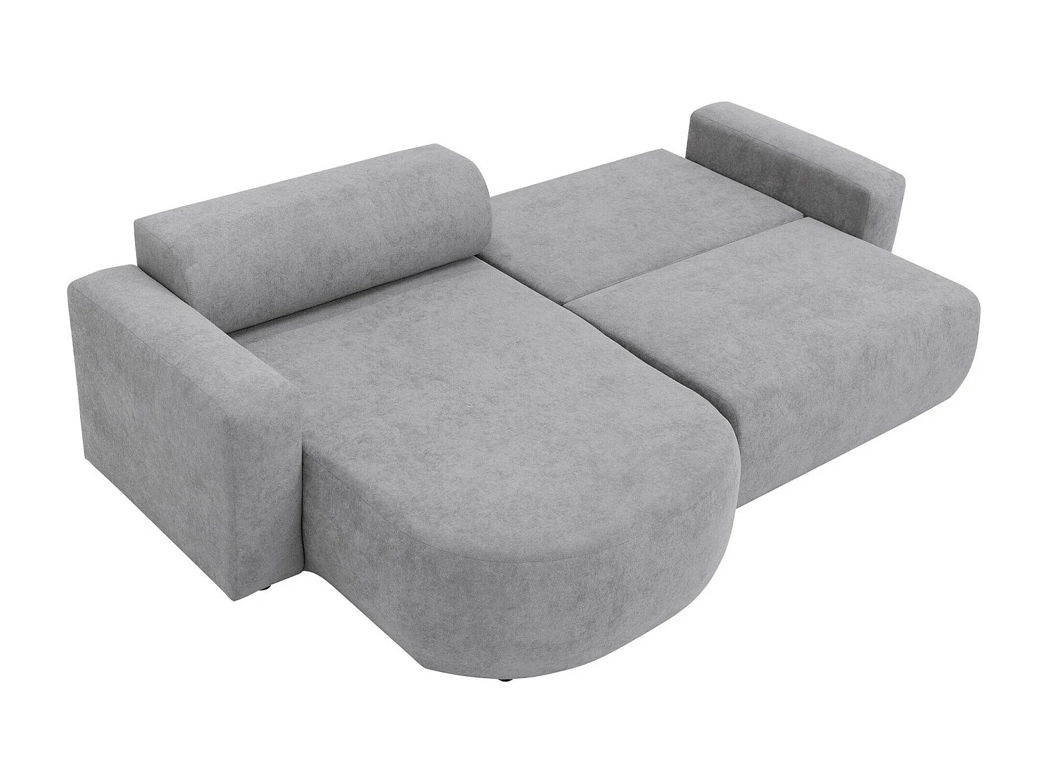 Canapé d'angle Comfivo 413, Gris, Disponible, 252x150x70cm