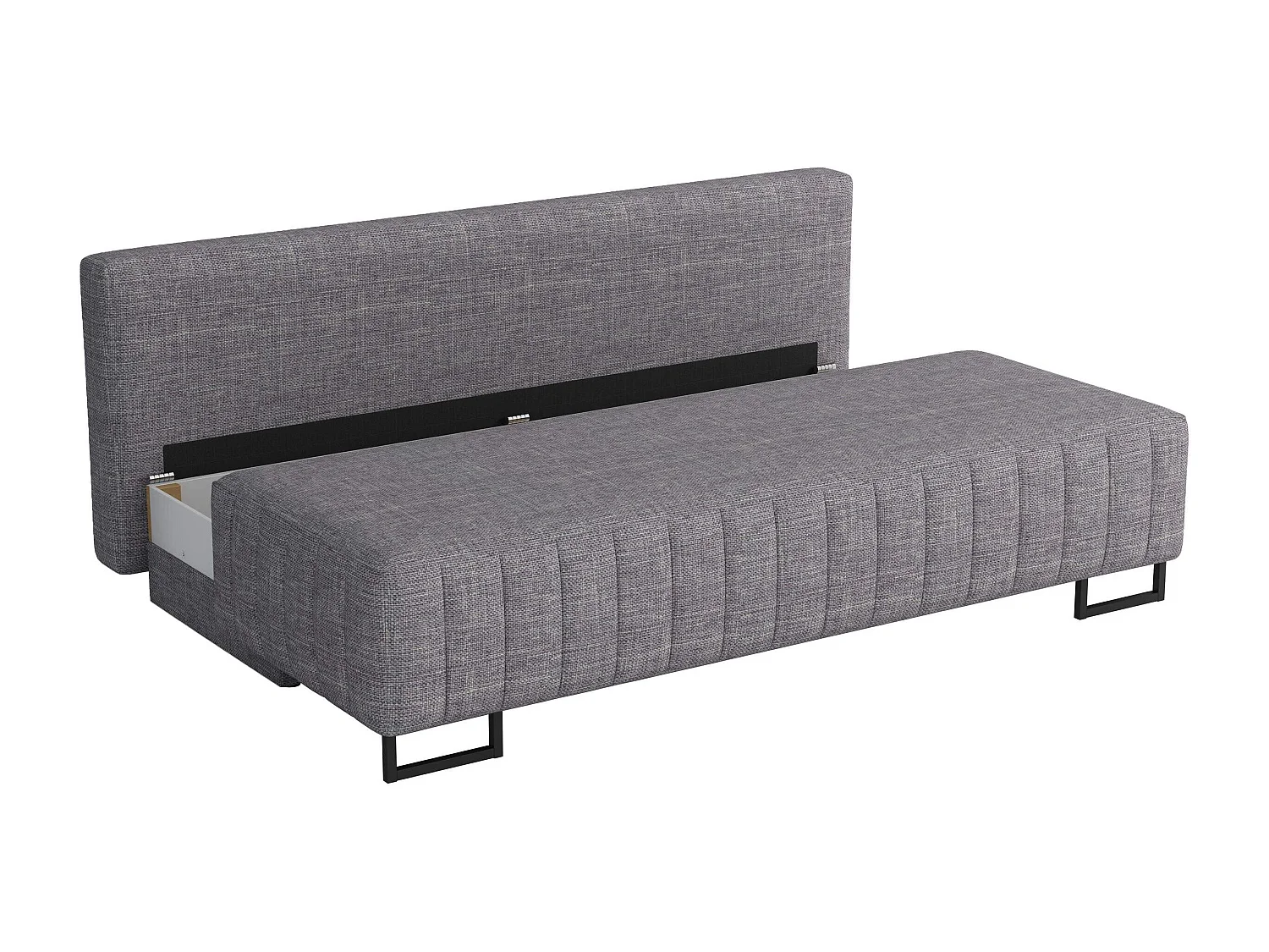 Sofá cama Columbus 152, Almacenaje, 90x200x90cm, Muebles ya montados