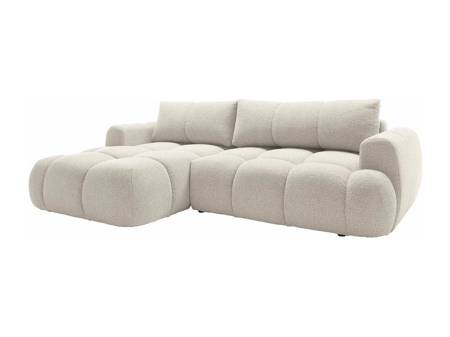 Canapé d'angle TrendyNest 109, Brun clair, Disponible, 270x173x85cm