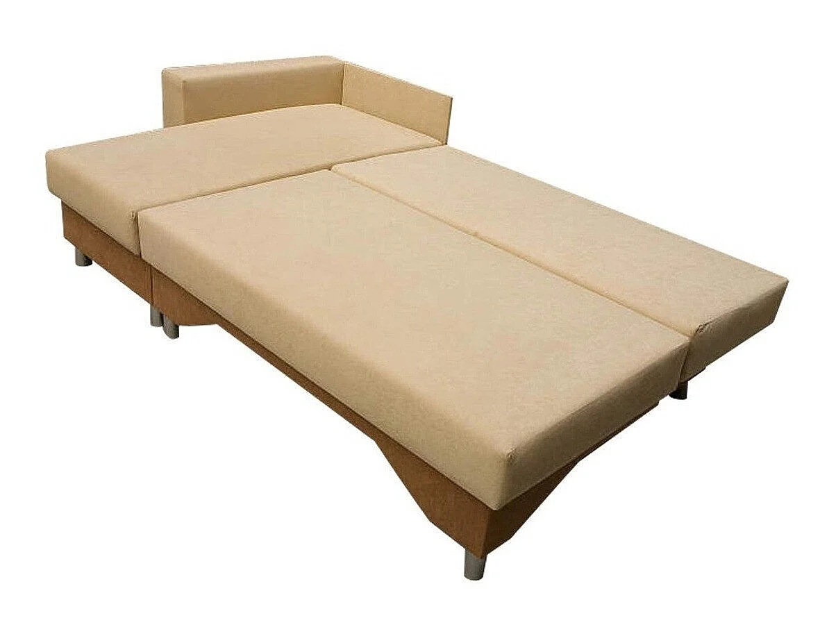 Canapé d'angle 3 places en tissu bleu AKRON 215x133x95 cm