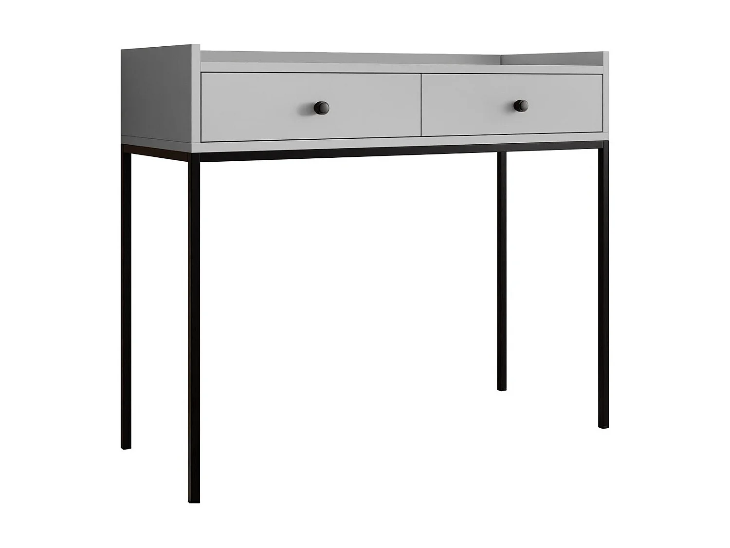 Console Comfivo Etmore 106, Gris, 86x100x40cm, Avec tiroirs