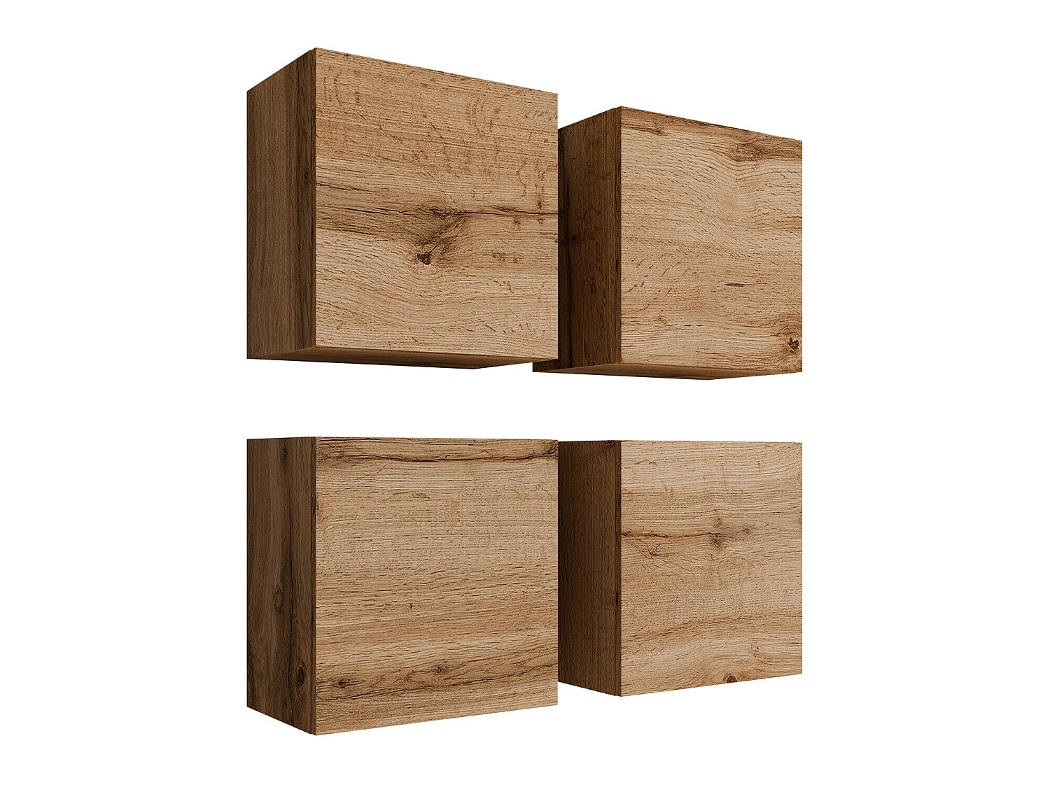 Ensemble d'armoires Vilrin, Stratifié, 10x10x3cm