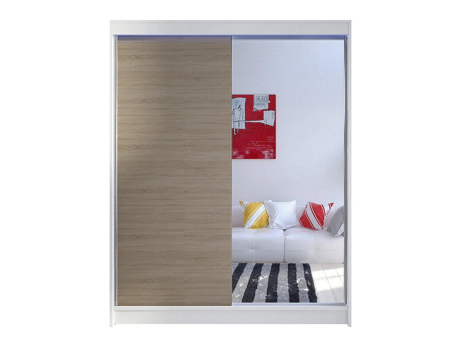 Armoire Closico Vastor I, Nombre d'étagères: 5, 20x15x6cm