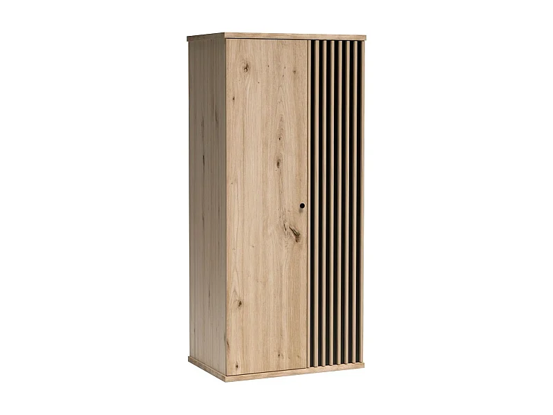 Armoire Venmava 100, Noir|Chêne Artisan, 191x86x58cm, Nombre d'étagères: 4