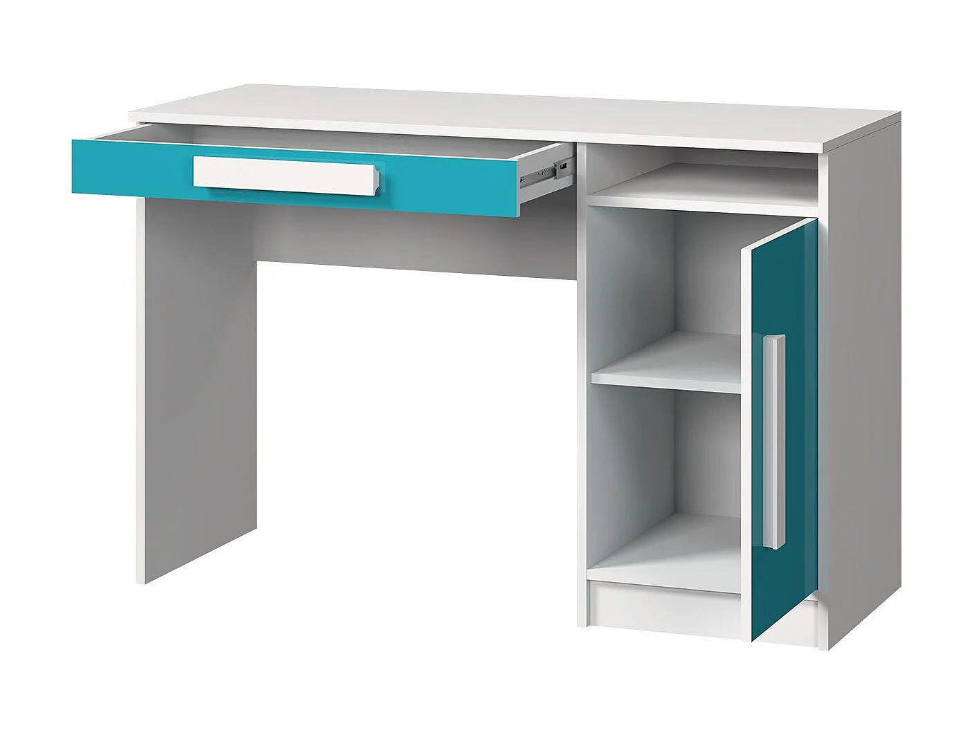 Mesa de oficina Merevari 100, Con cajones, Número de puertas: 1