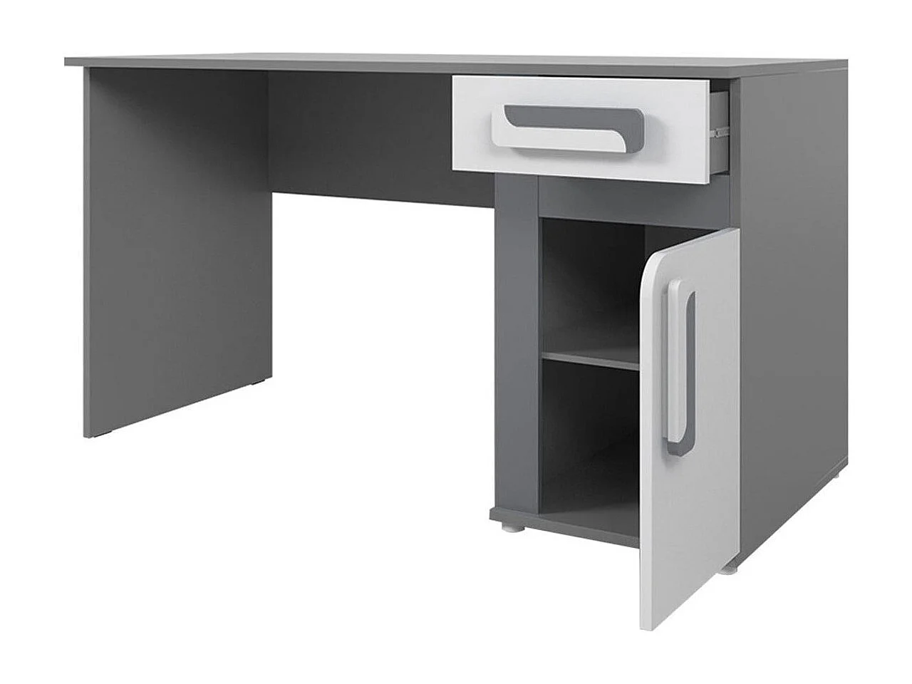 Bureau Aviseve 100, Avec tiroirs|Avec des portes, Le nombre de portes: 1, 80x120x50cm