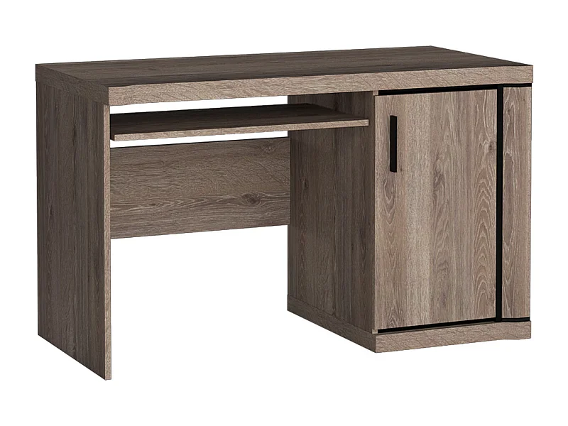 Bureau Lorelie 112, Avec des portes|Étagère à clavier, Le nombre de portes: 1, 77x126cm