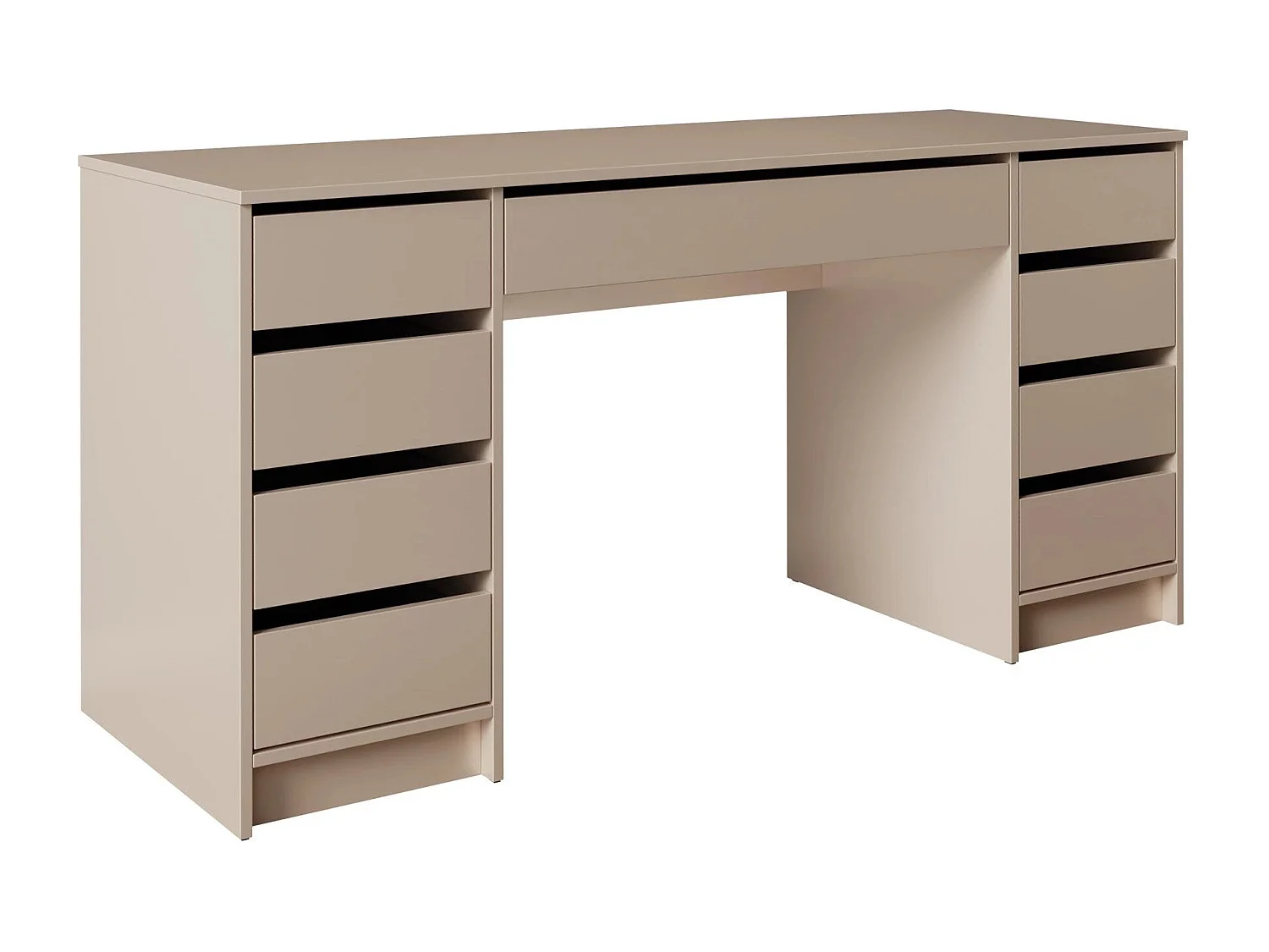 Bureau Comfivo Terros II, Avec tiroirs, 76x154x55cm, Beige