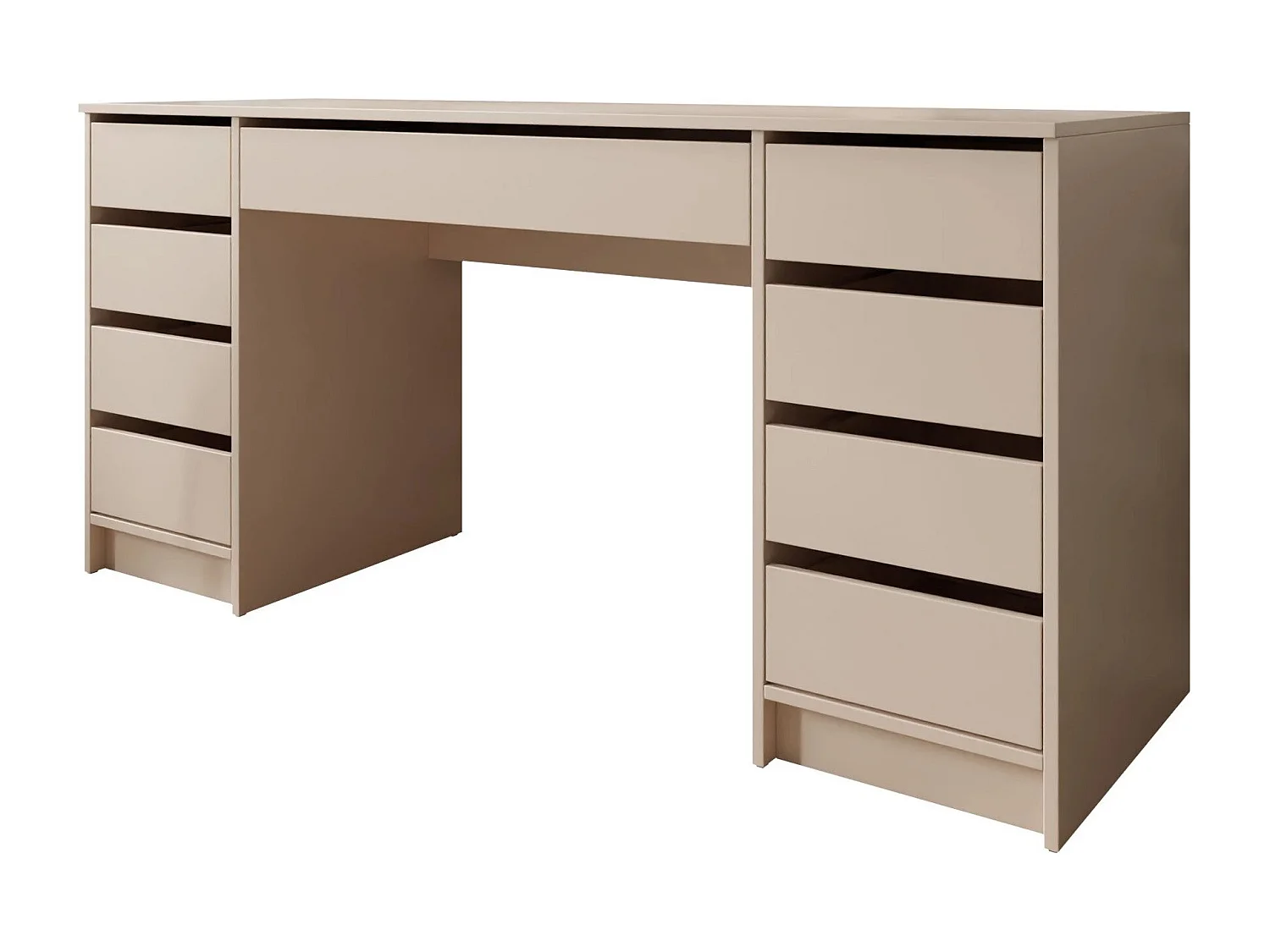 Bureau Comfivo Terros II, Avec tiroirs, 76x154x55cm, Beige