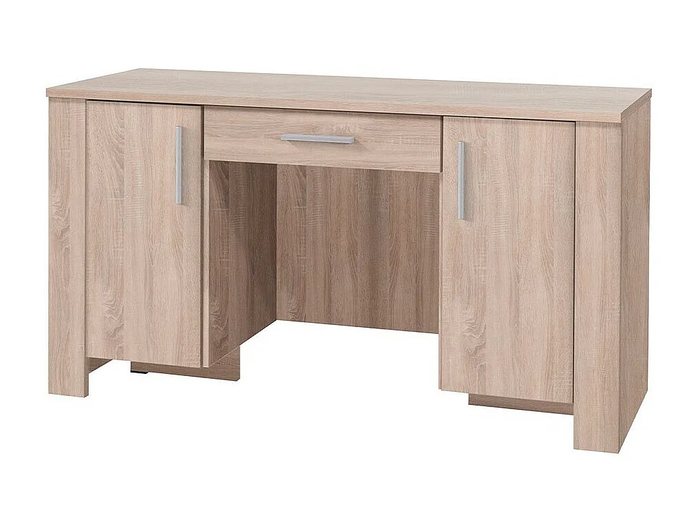 Bureau Melfeli 114, Avec des portes|Avec tiroirs, Le nombre de portes: 2, 77x140x55cm