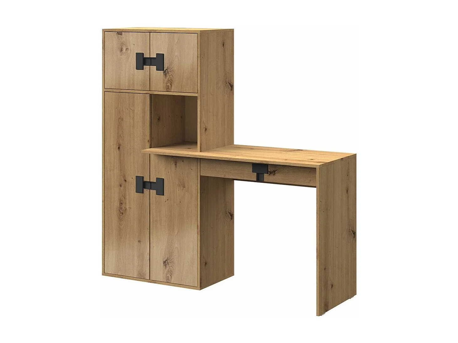 Bureau Florevi 101, Avec tiroirs|Avec des portes, Le nombre de portes: 4, 82x151x50cm