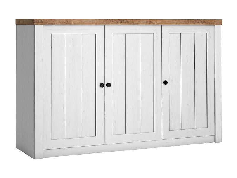 Buffet Ferdore 103, Pin Anderson|Chêne de Lefkas, 87x130cm, Le nombre de portes: 343cm