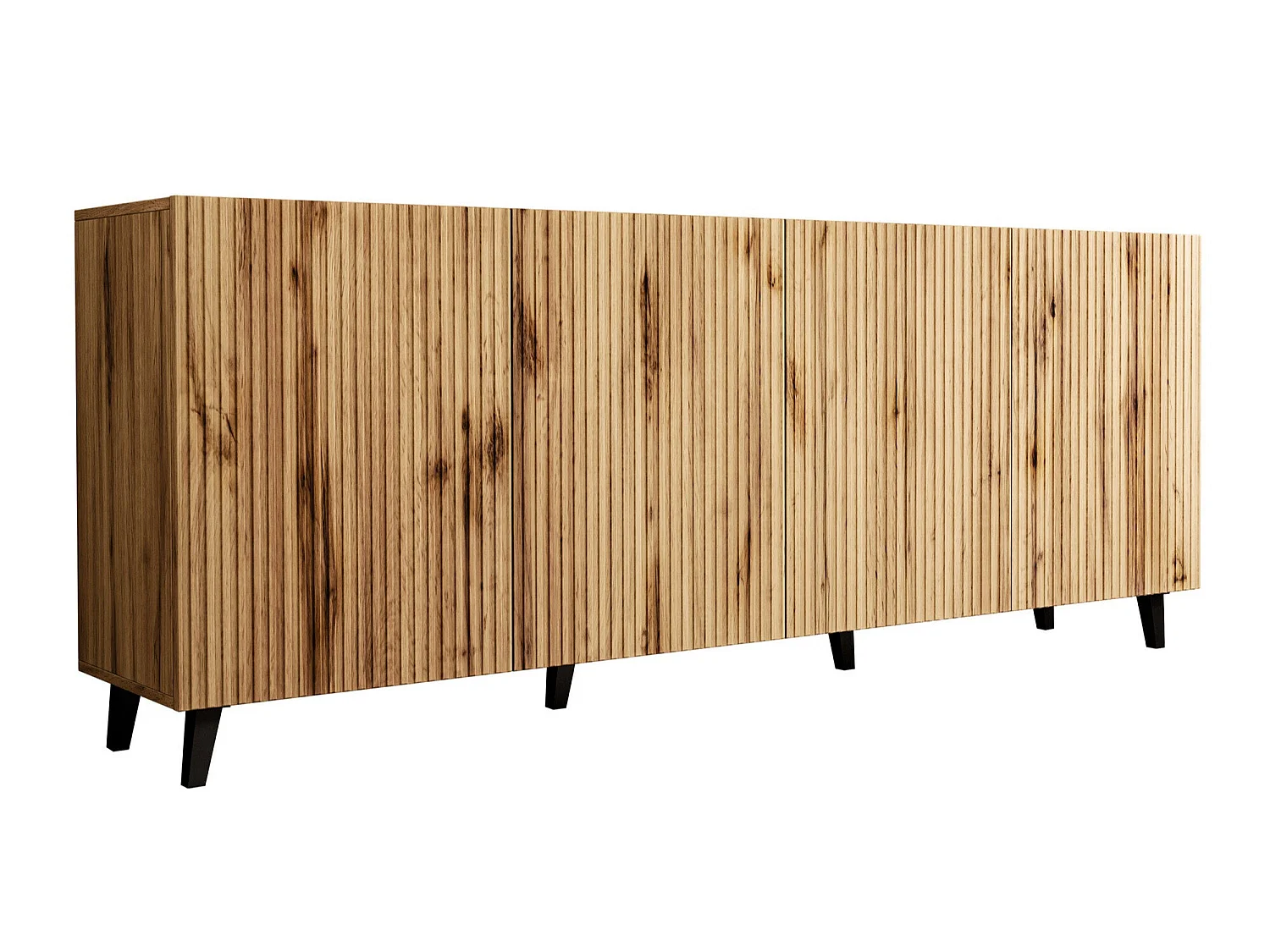 Aparador Comes, Número de puertas: 4, Aglomerado laminado, 8x20x4cm