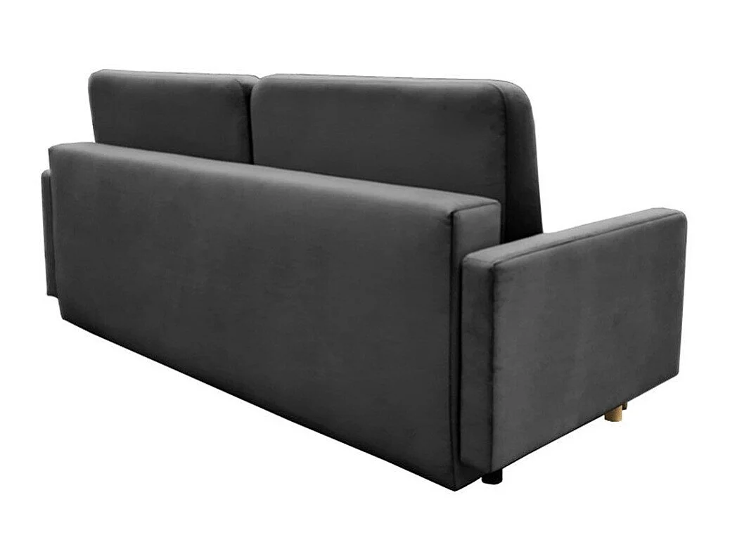 Canapé convertible 3 places en tissu gris INDEPENDENCE