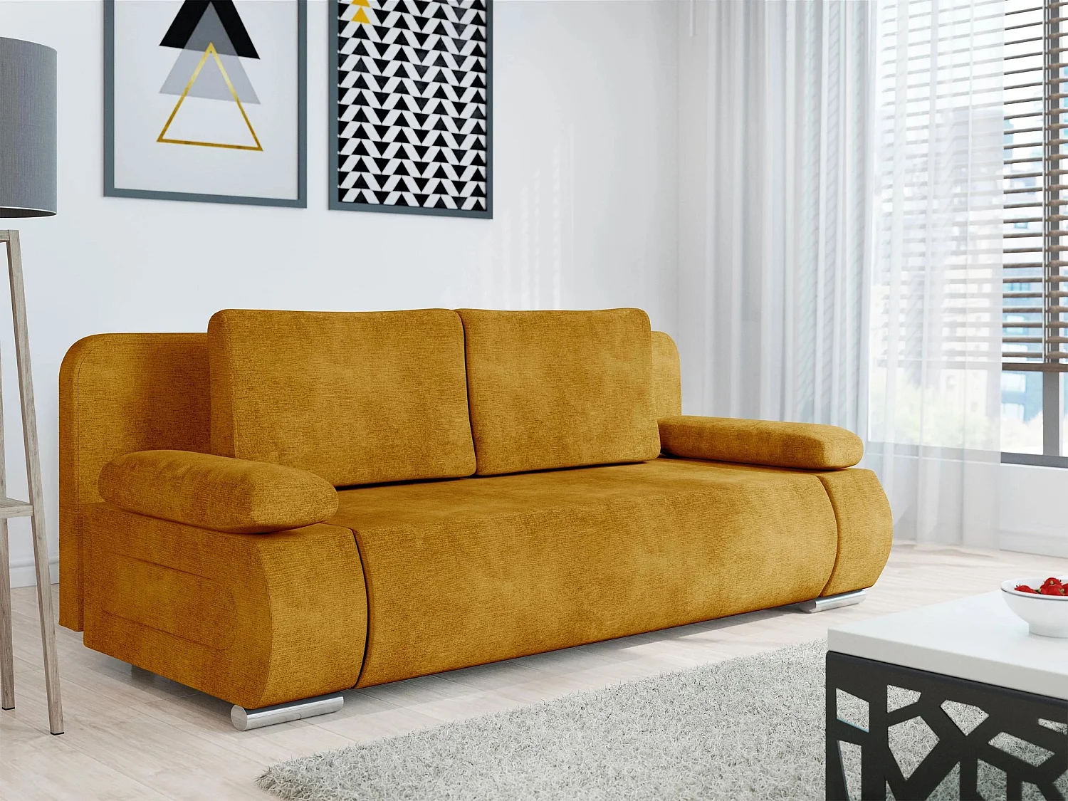 Sofá cama Comfivo Pudor, Almacenaje, 77x200x92cm