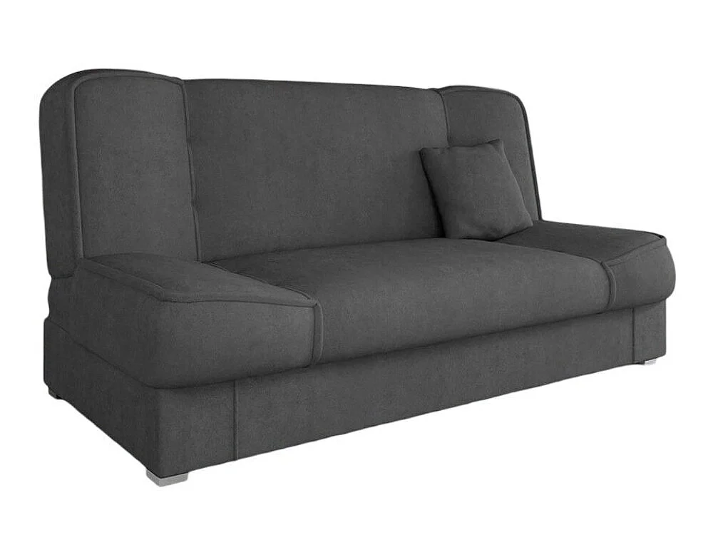 Canapé convertible 3 places en tissu gris COLUMBUS 80x175x80 cm