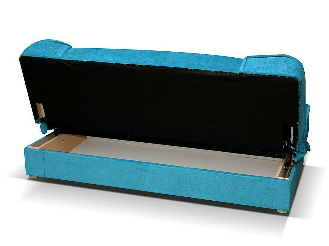 Canapé convertible 3 places en tissu gris COLUMBUS 80x175x80 cm