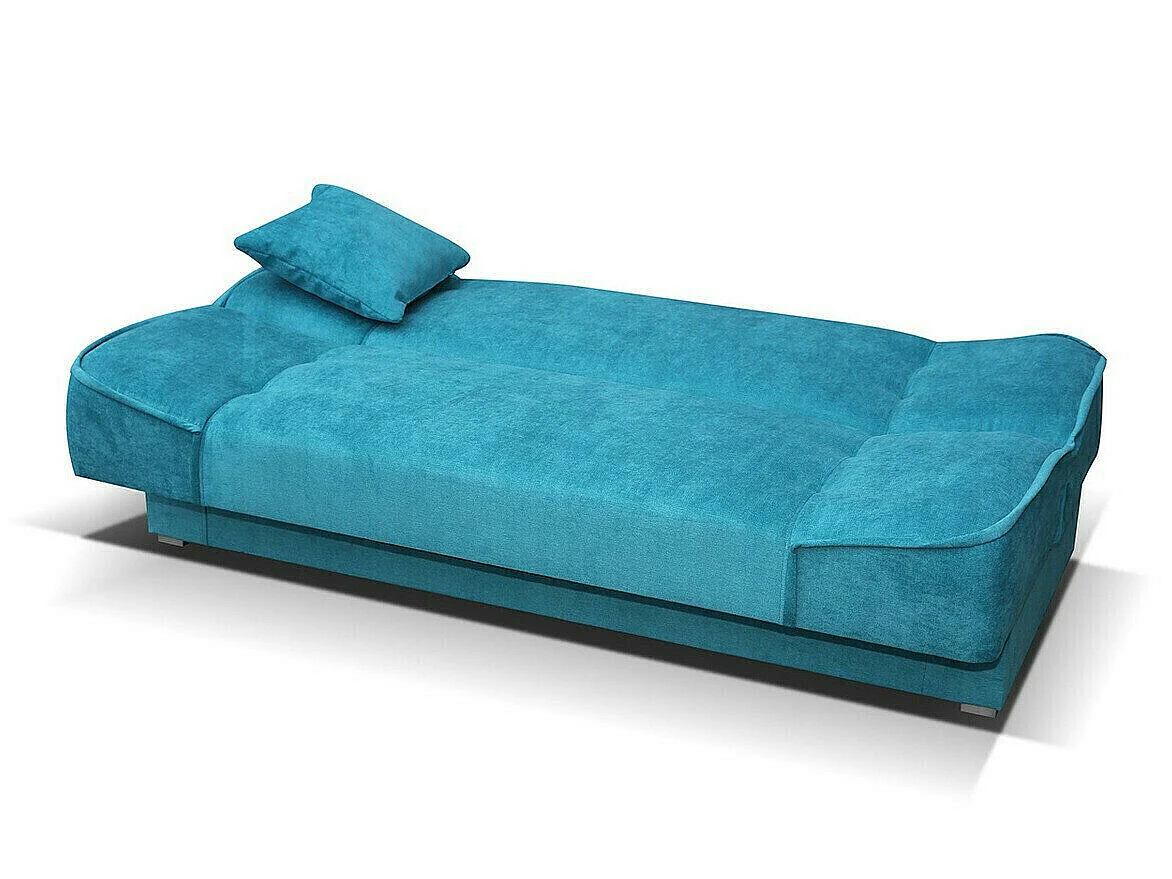 Canapé convertible 3 places en tissu gris COLUMBUS 80x175x80 cm