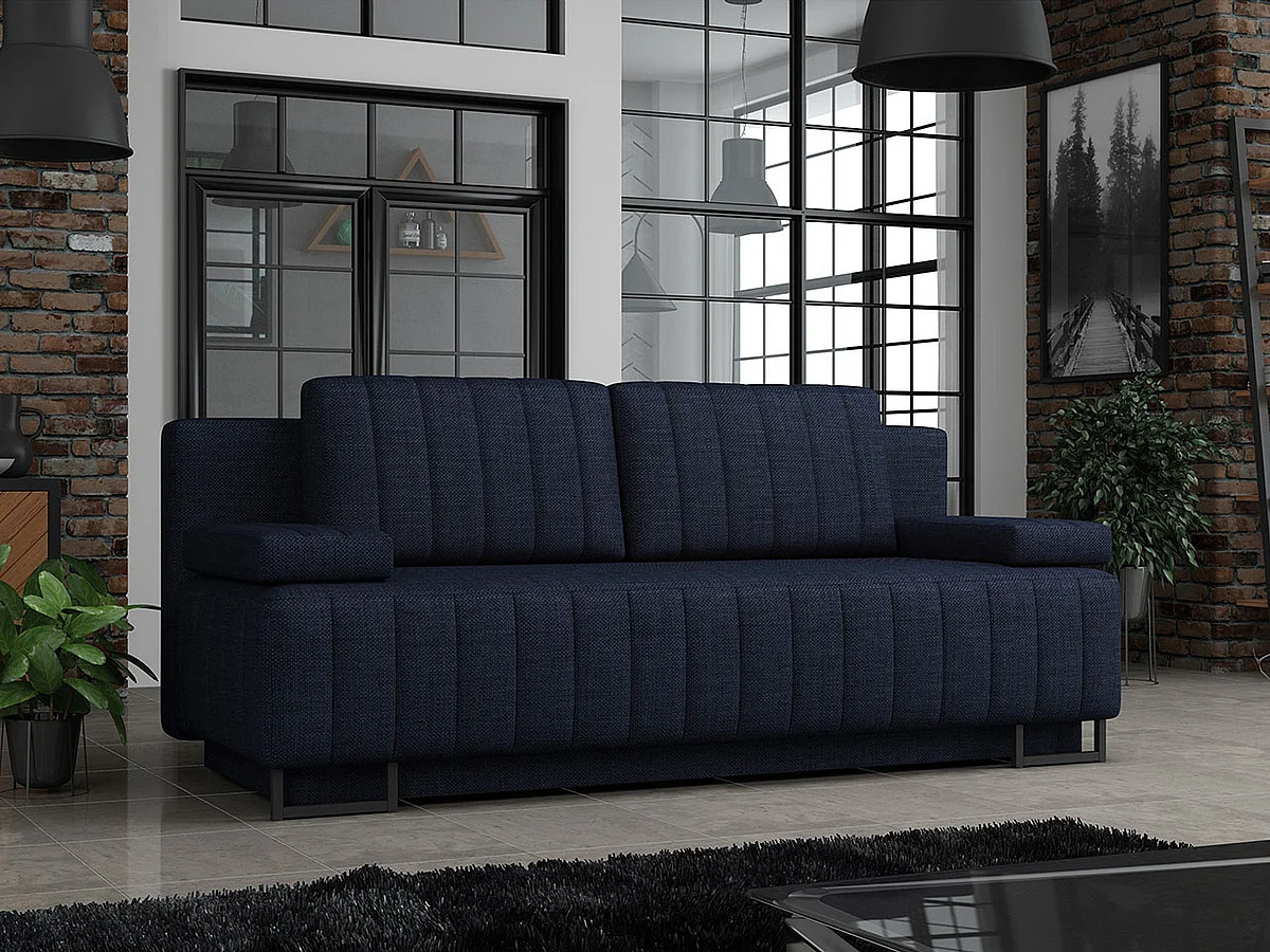 Canapé convertible Columbus 152, Disponible, 90x200x90cm, Mobilier déjà assemblé