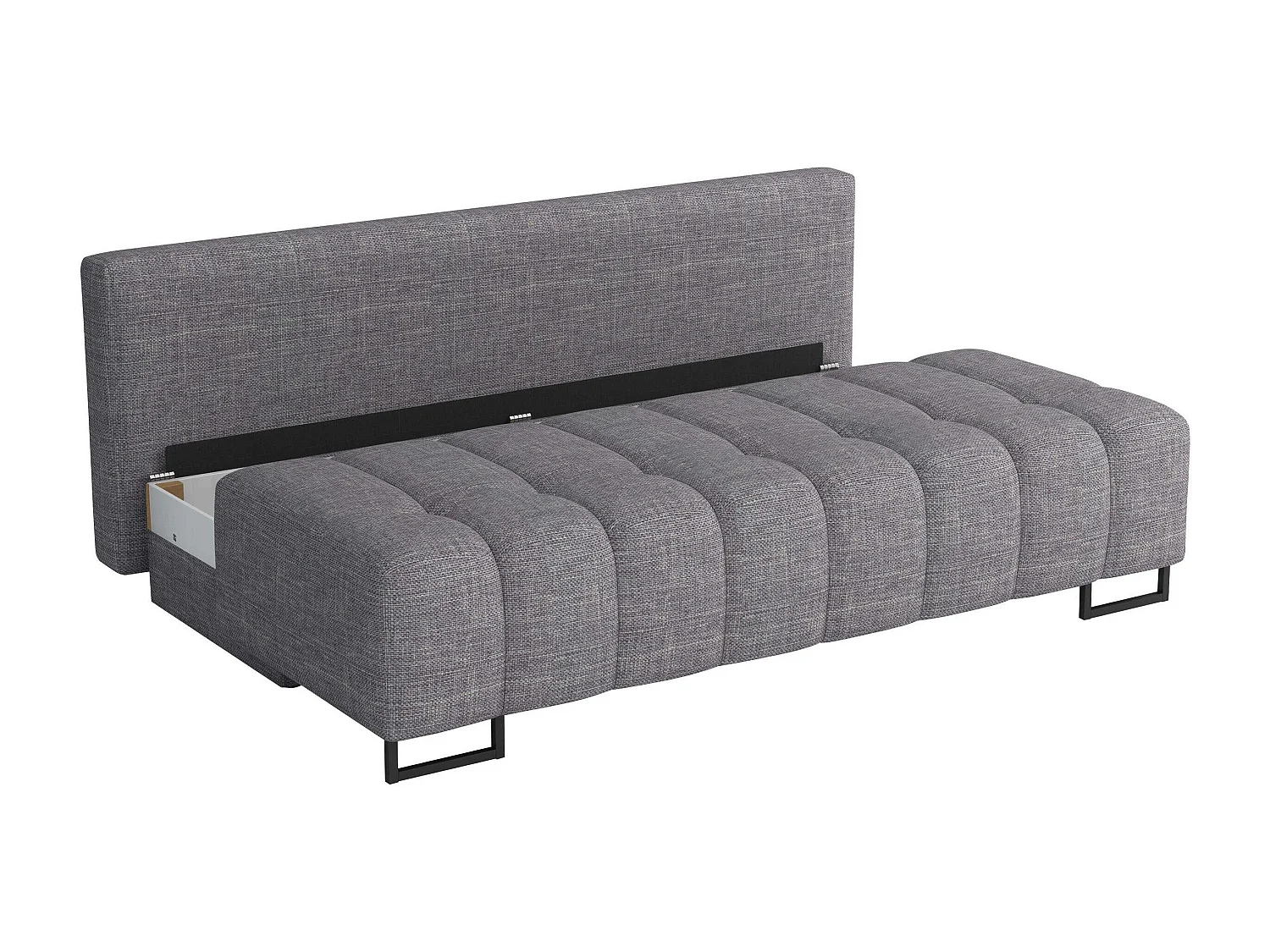 Sofá cama Columbus 151, Almacenaje, 90x200x90cm, Muebles ya montados