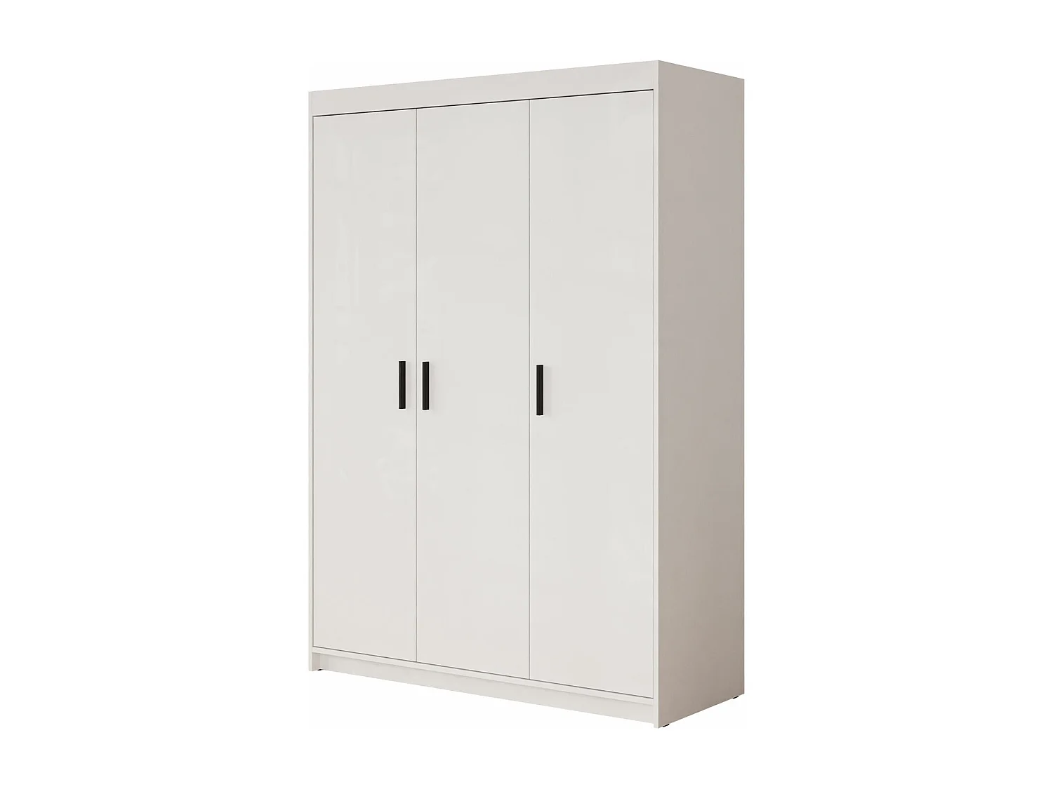 Armoire Novduni 101, Blanc, 191x133x53cm, Portes d'armoire: Avec des charnières