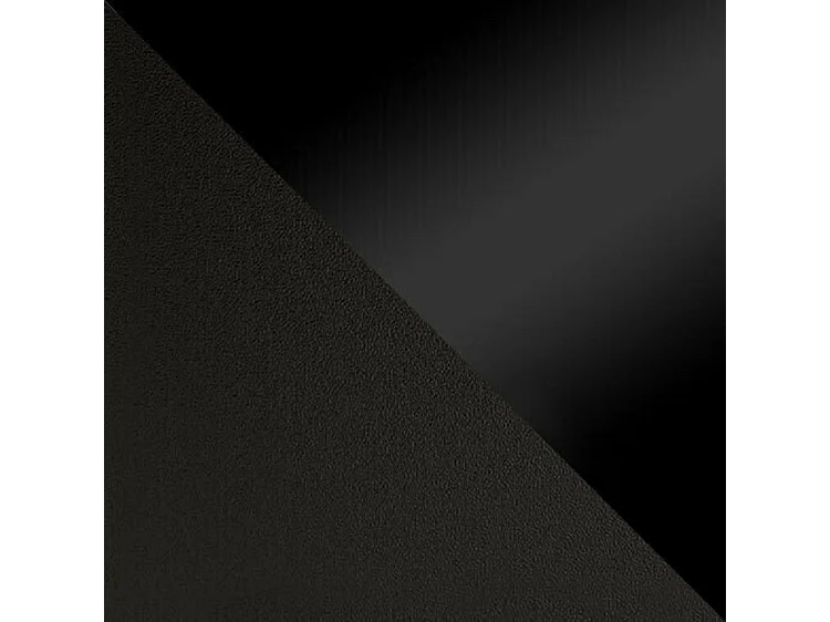 Table basse Germantown 105, Noir mat|Noir brillant, 44x60x60cm, Stratifié, Angulaire