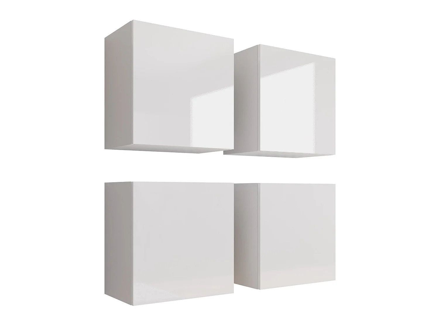 Ensemble d'armoires Vilrin, Stratifié, 10x10x3cm