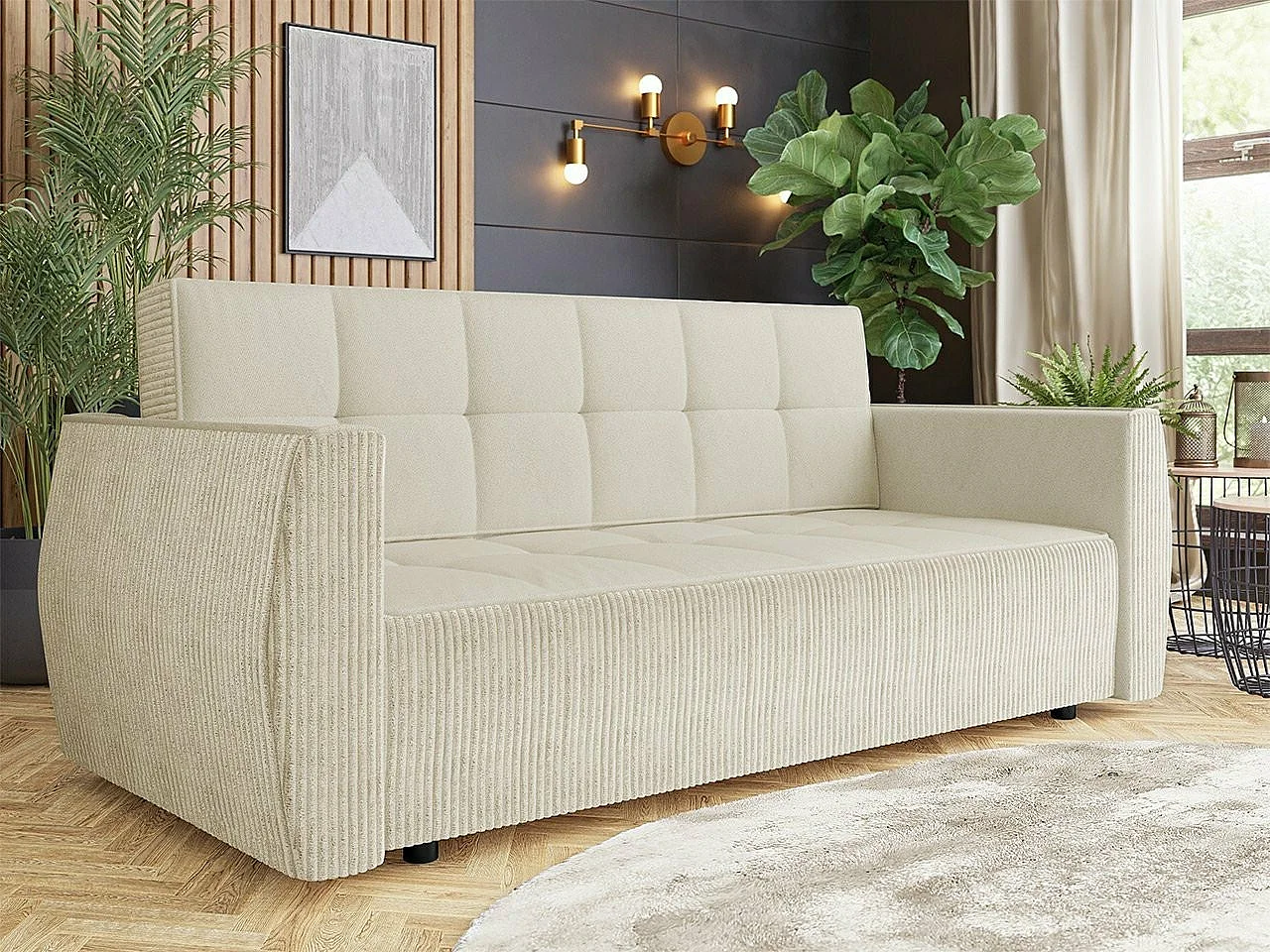 Canapé convertible Edinburg 107, Disponible, 93x225x98cm