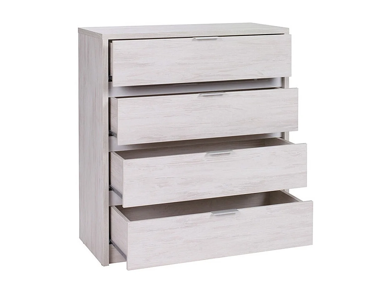 Commode Fivelbo 102, Chêne du Monastery|Noir brillant, Avec tiroirs, Nombre de tiroirs: 4