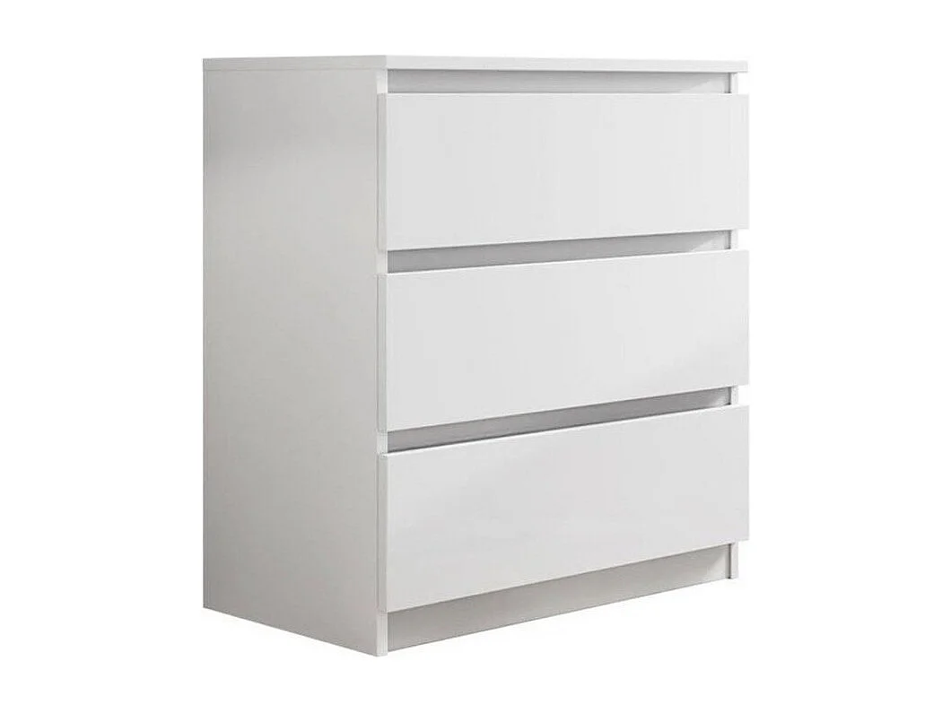 Commode Comfivo 159, Blanc, Avec tiroirs, Nombre de tiroirs: 3, 77x70x40cm