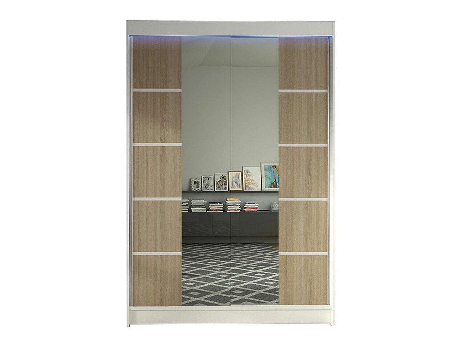 Armoire Closico Salvor V, Nombre d'étagères: 5, 20x12x6cm