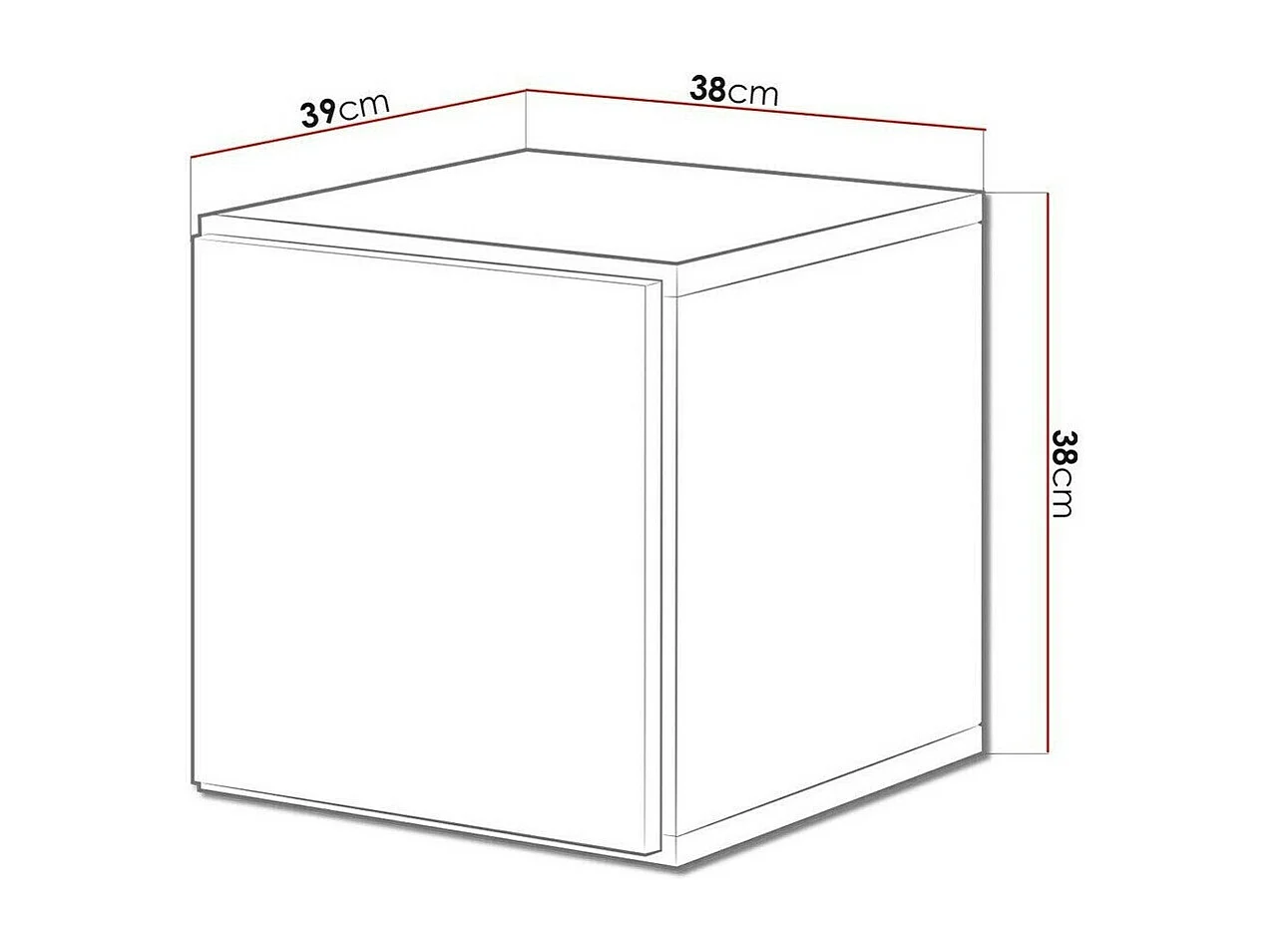 Armoire murale Corbele 104, Blanc, 38x38cm, Le nombre de portes: 139cm, Stratifié|MDF