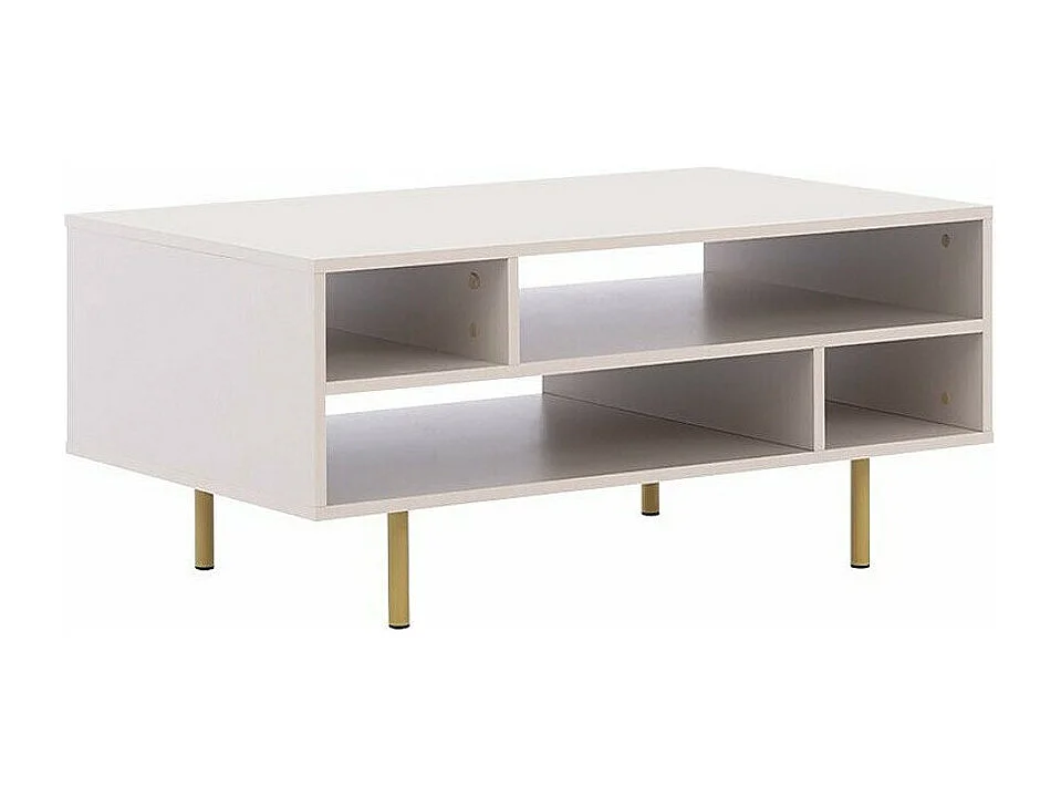 Table basse Virdomi 102, Cachemire, 45x60x100cm, Stratifié, Angulaire