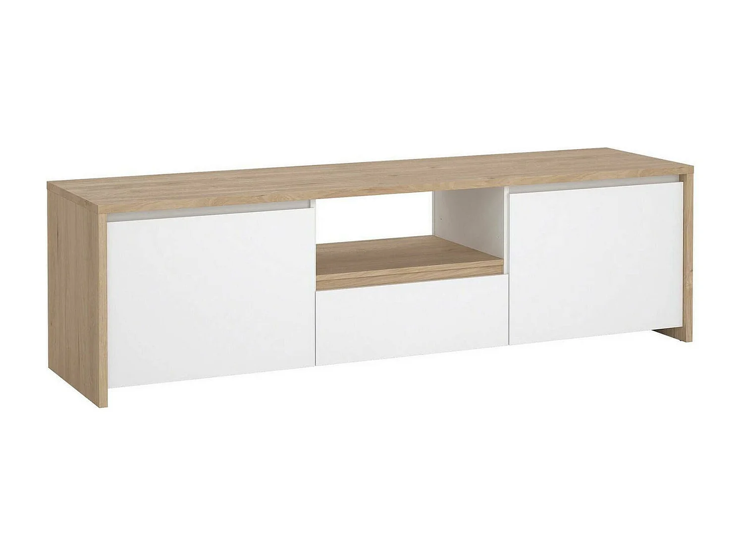 Mobile Porta tv Ambivere, un Cassetto, 48.1x178.6x51.8h cm Bianco Lucido