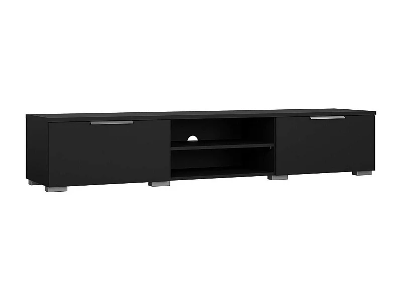Fernsehschrank Dtheat, Ständer für Wohnzimmerfernseher, Niedriges Wohnzimmer-Sideboard, TV-Ständerbasis, 173x40 h33 cm, Schwarz