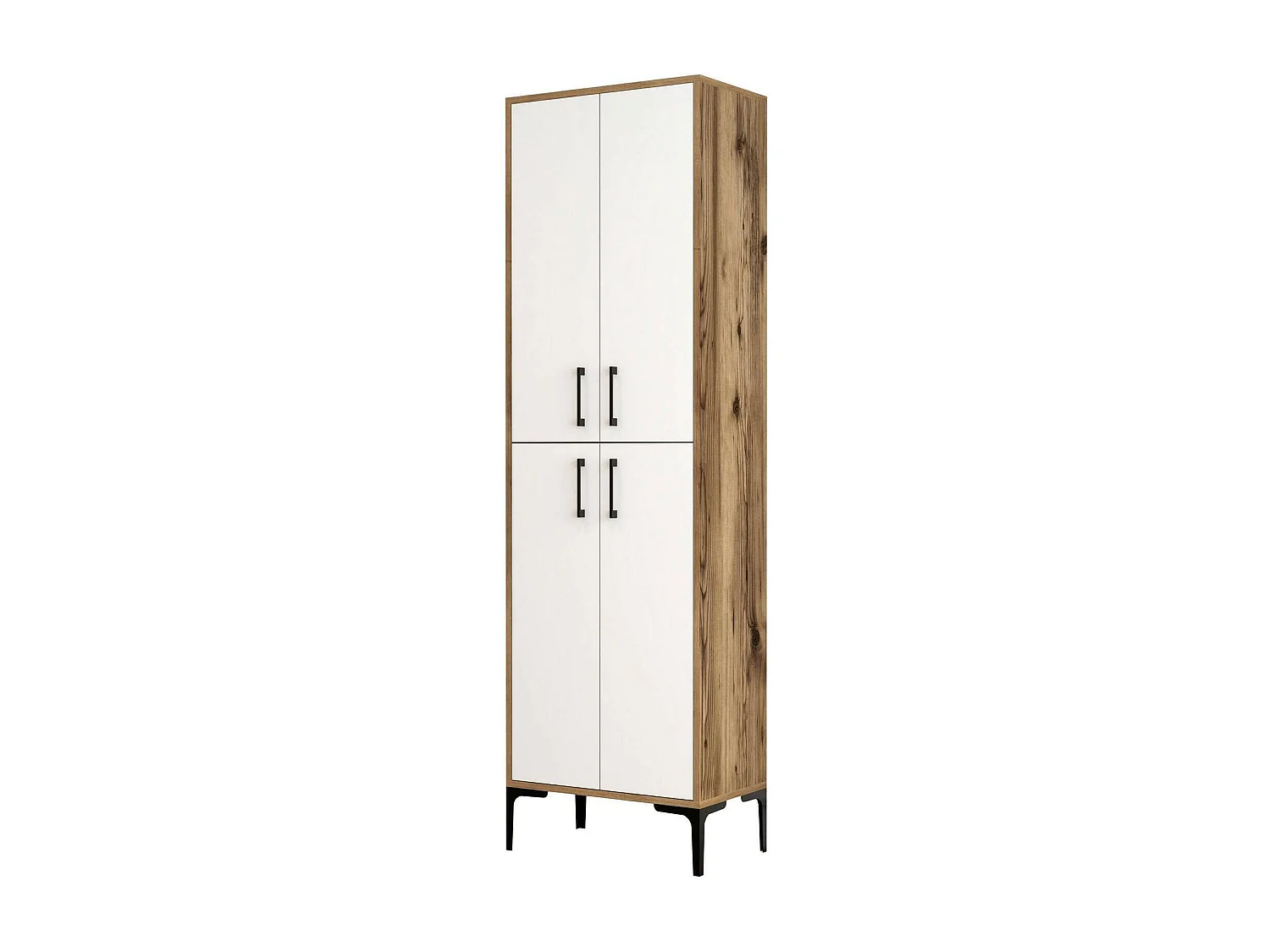 Scarpiera Sebastien, 5 Ripiani, 35x60x200h cm Marrone Noce, Mobile Portascarpe