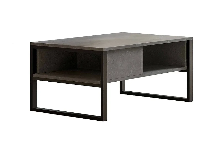 Tavolino da Salotto Alfonsa, un Vano, 59.7x100x44.4h cm Argento