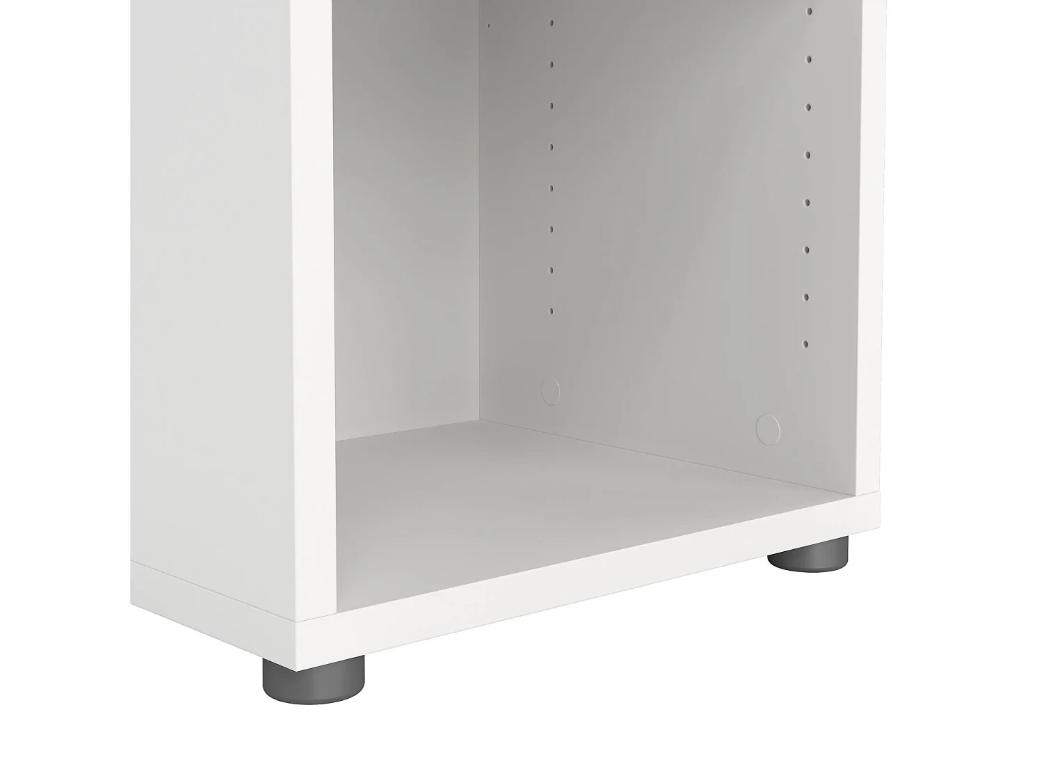 Bücherregal Dtern, Büroregal, Mobiler Buchhalter, Bücherbrett, 47x40 h222 cm, WeiÃŸ