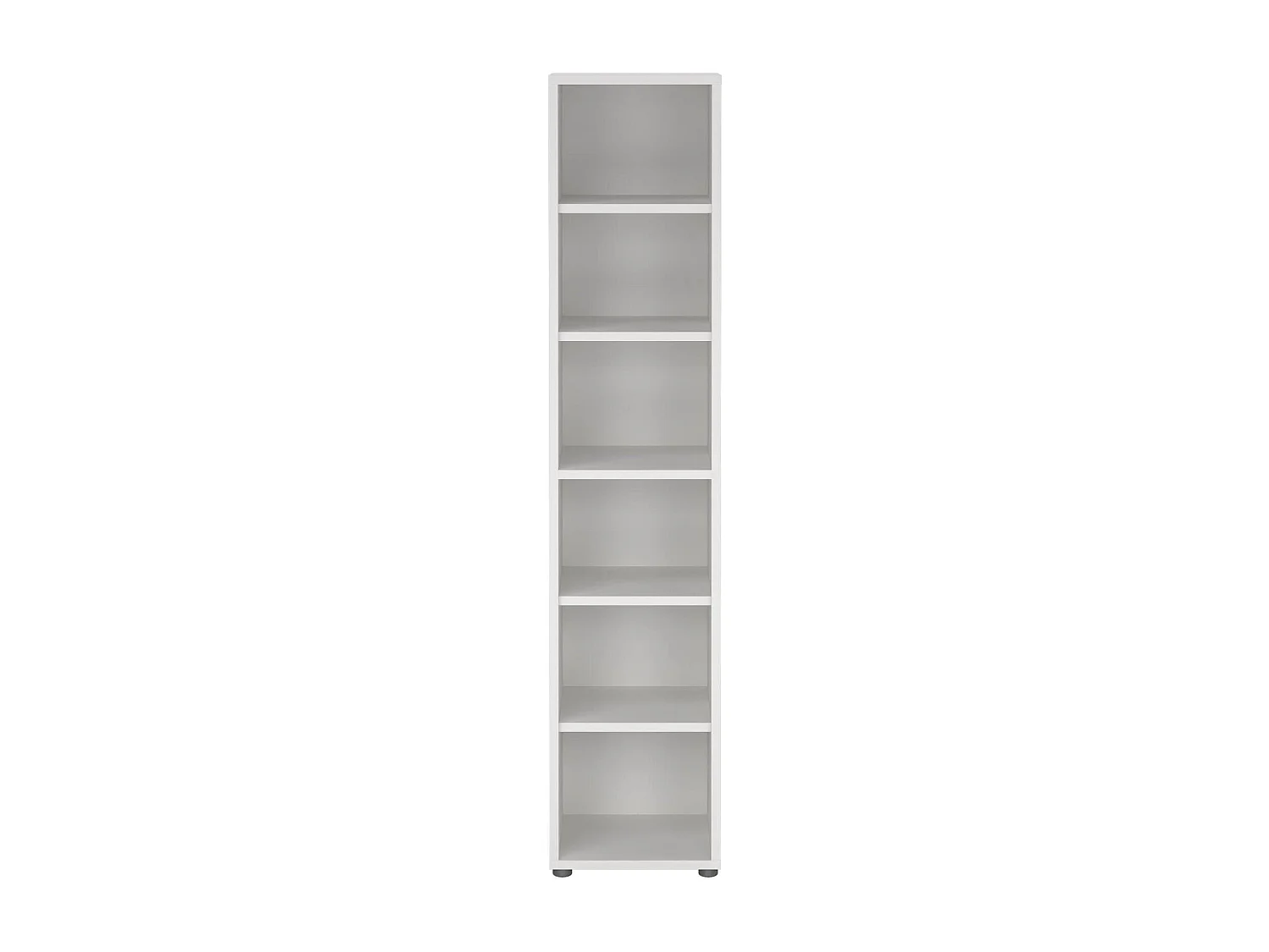 Bücherregal Dtern, Büroregal, Mobiler Buchhalter, Bücherbrett, 47x40 h222 cm, WeiÃŸ